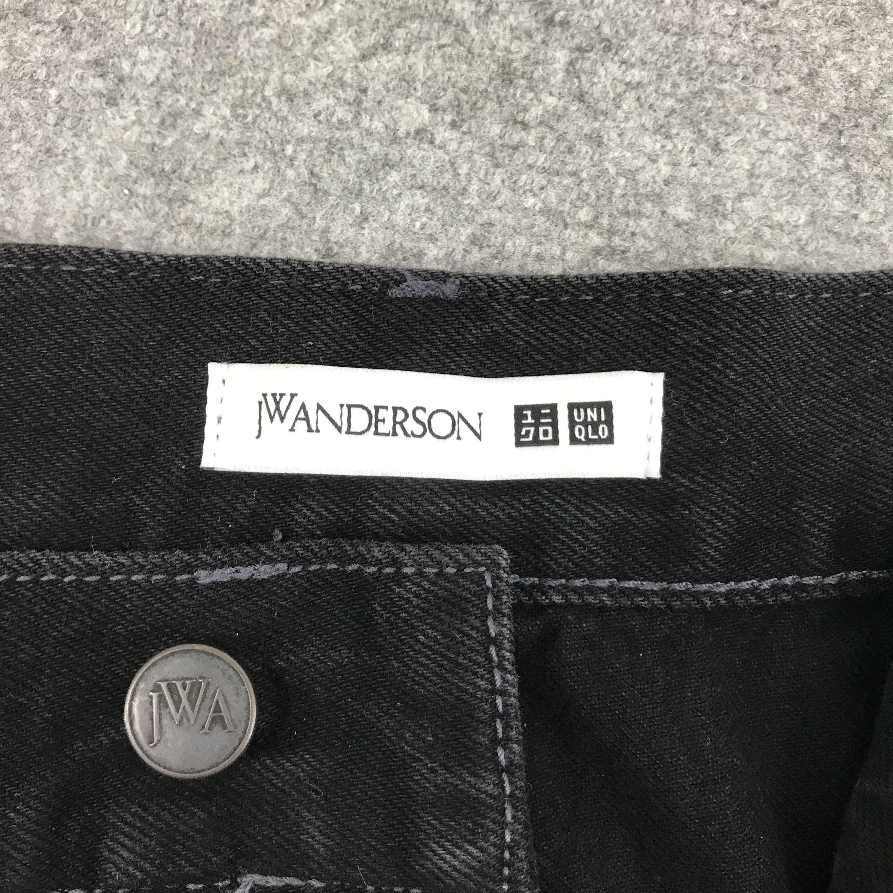 JW Anderson × Japanese Brand × Uniqlo J.W. Anderson x uniqlo baggy Black jean pants Size US 33 - 9 Thumbnail