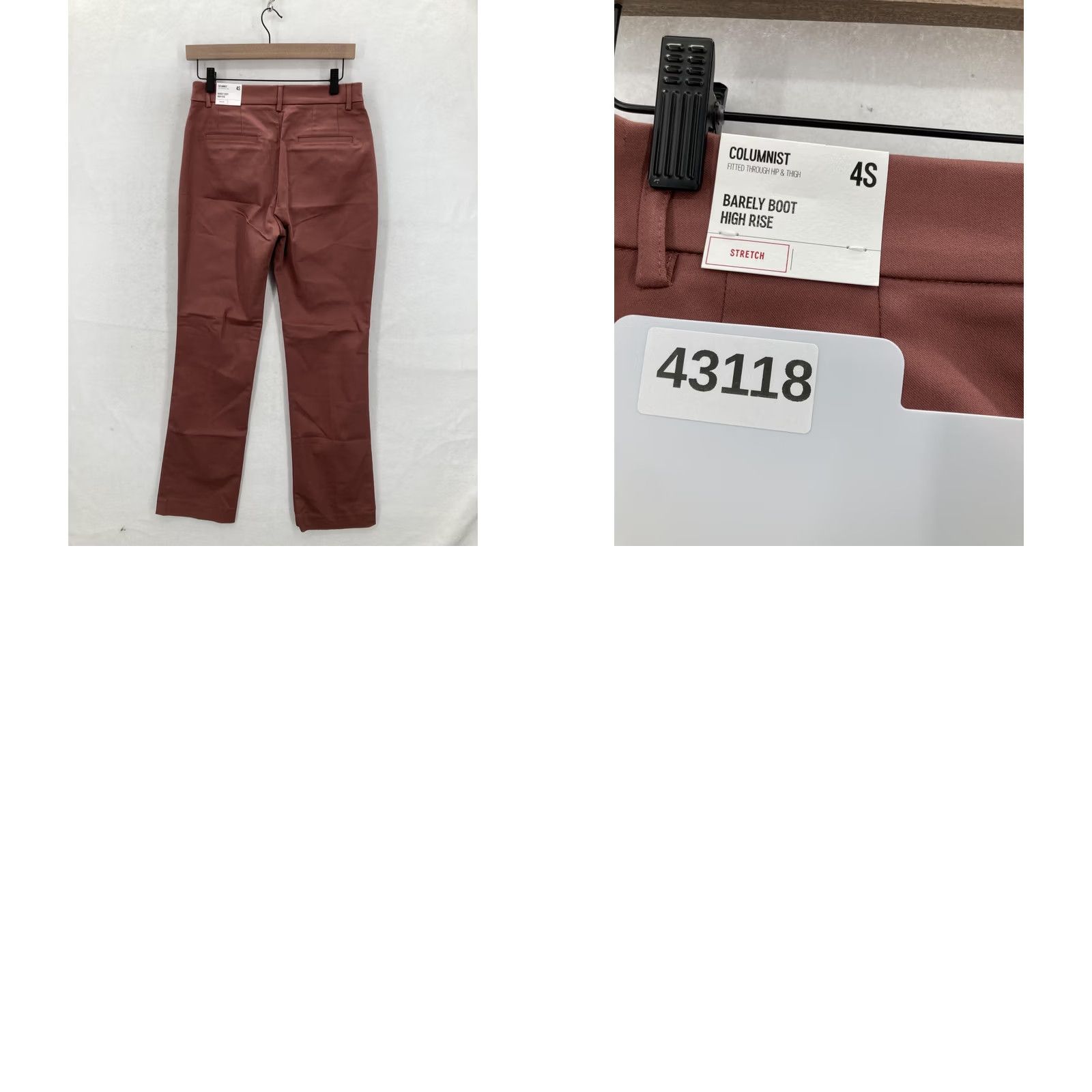 Express Express Pants Womens 4 Short Pink Columnist Barely Bootcut High Rise Stretch Pants Size 27" / US 4 / IT 40 - 9 Thumbnail