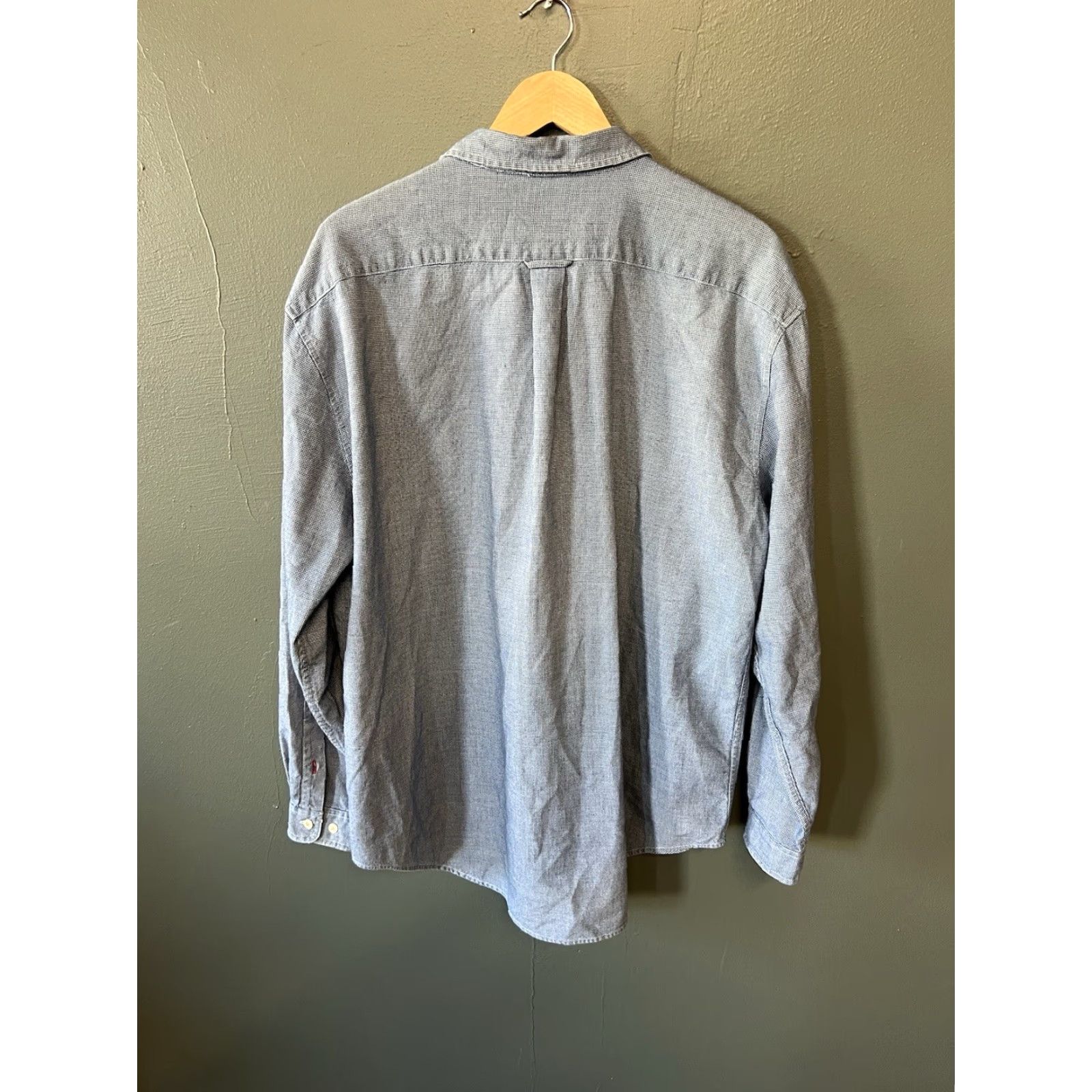 Gap Gap Mens Blue Long Sleeve Button-Up Indigo Cotton Size Large Y2K Shirt Size US L / EU 52-54 / 3 - 2 Thumbnail