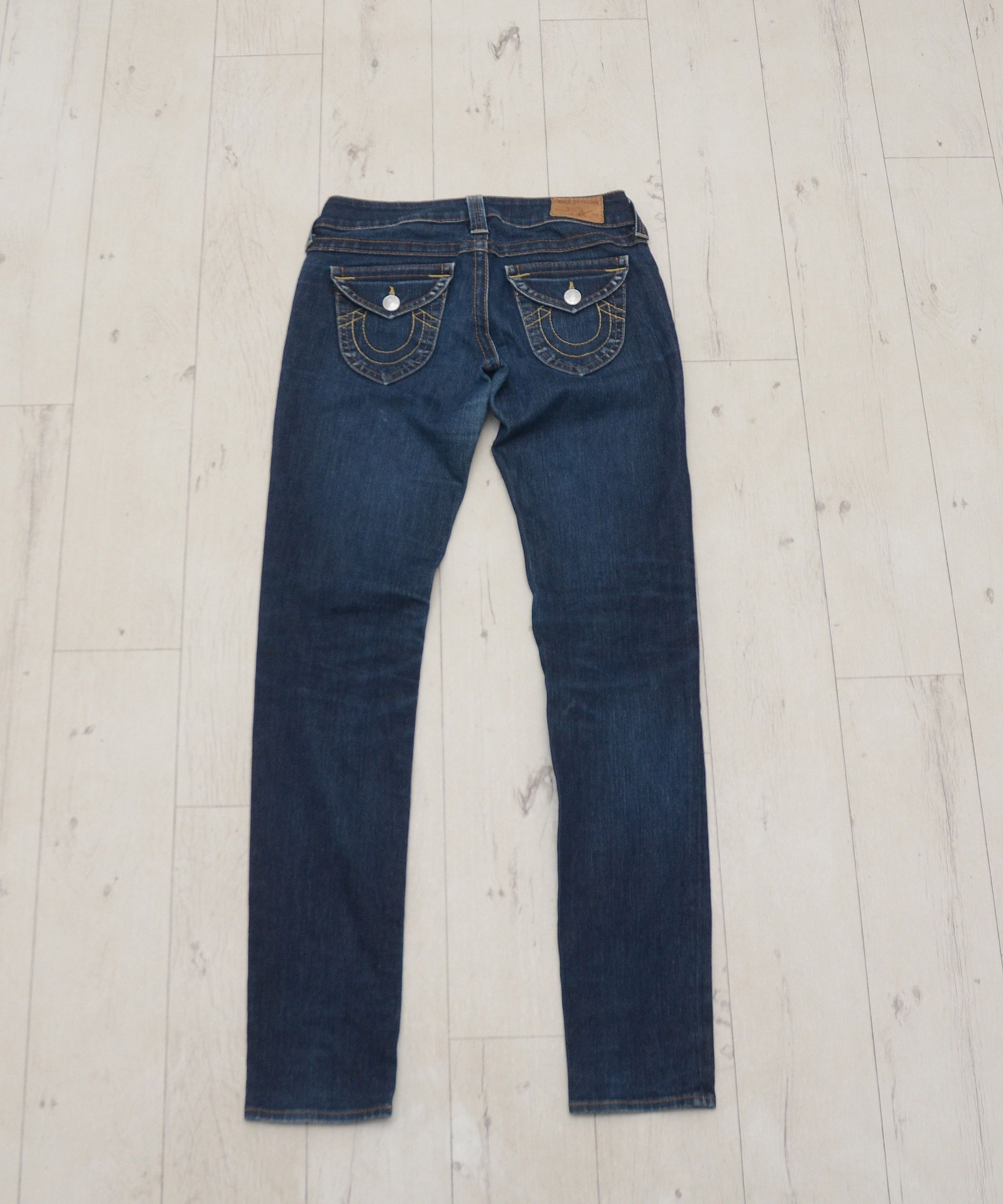 True Religion × Vintage Y2k Low Rise Crazy Skinny True Religion Golden Edition USA Size 28" / US 6 / IT 42 - 1 Thumbnail