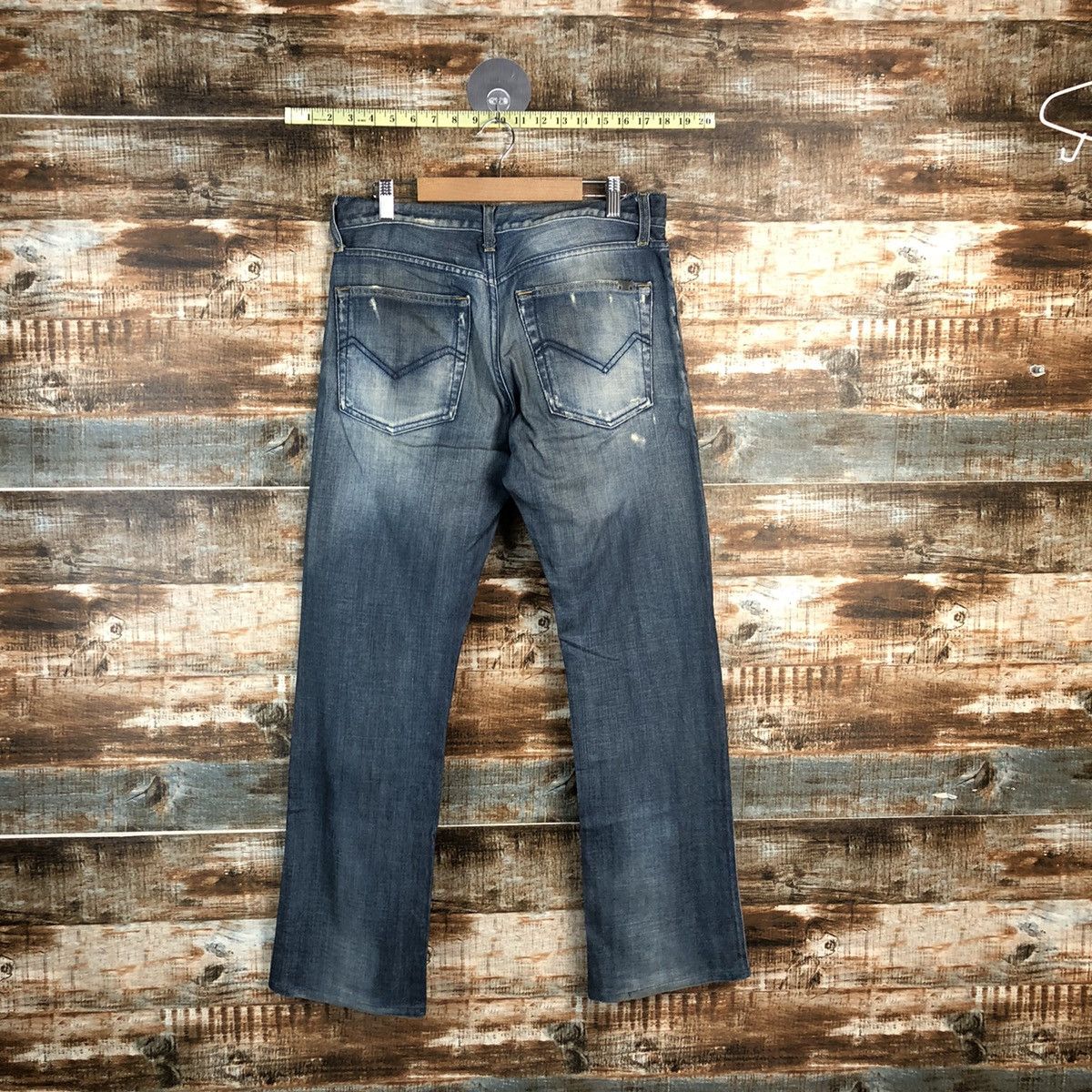 Energie DLL Energie faded Blue ripped Denim Pants #C123 Size US 31 - 12 Thumbnail