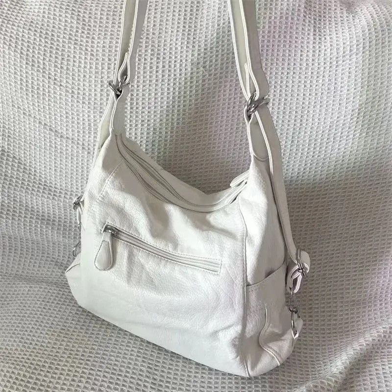 Other Solid Messenger Bag PU Leather Cute Star Tote Bag y2k Size ONE SIZE - 4 Thumbnail