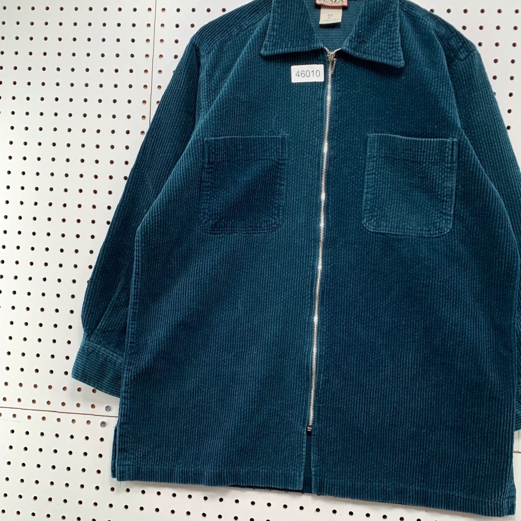 Vintage VINTAGE Cenza Jacket Womens Medium Corduroy Green Zip Size M / US 6-8 / IT 42-44 - 3 Thumbnail