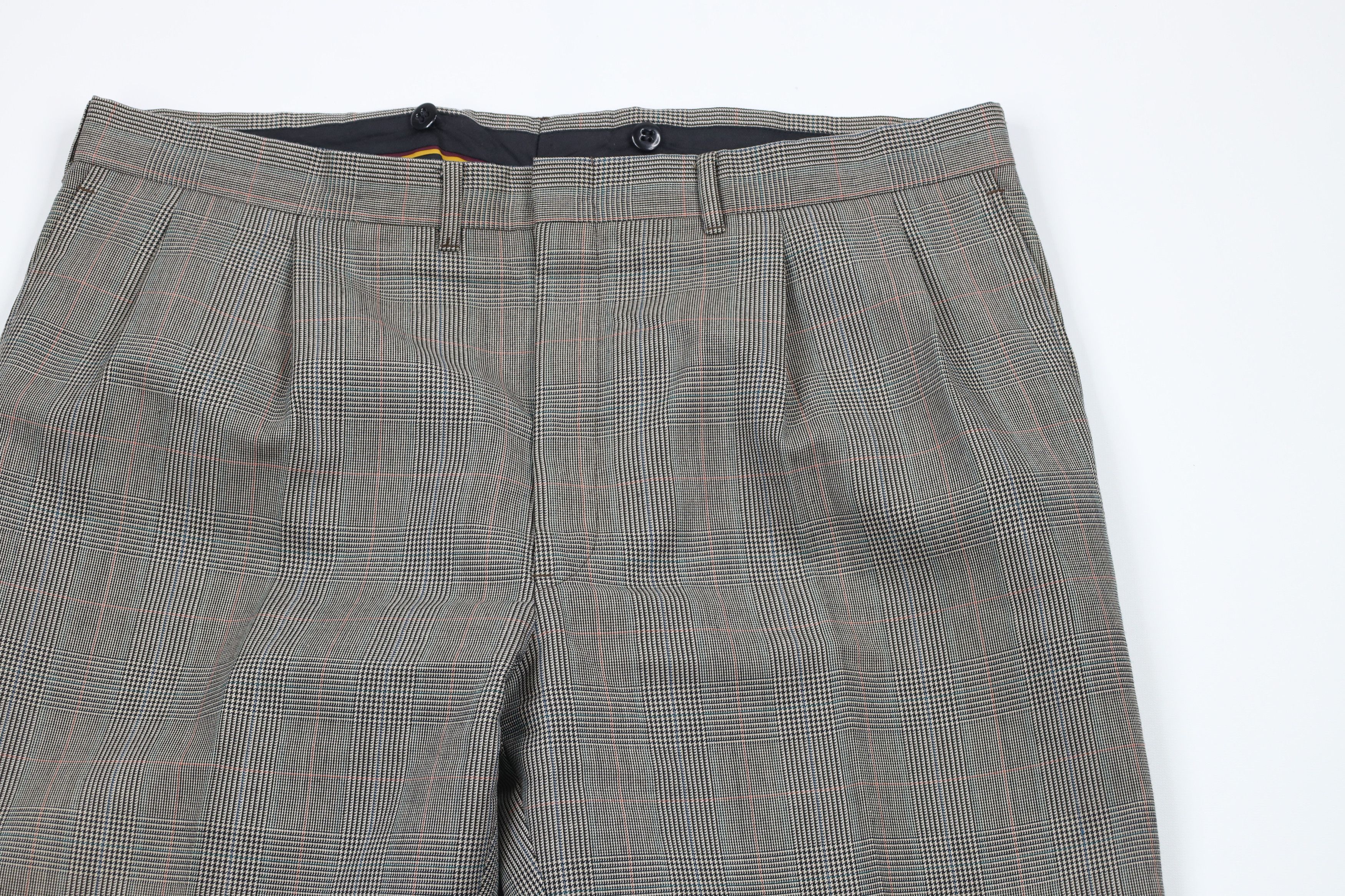 Vintage Vintage 70s Streetwear 2 Piece Wool Suit Houndstooth Size 46R - 12 Thumbnail