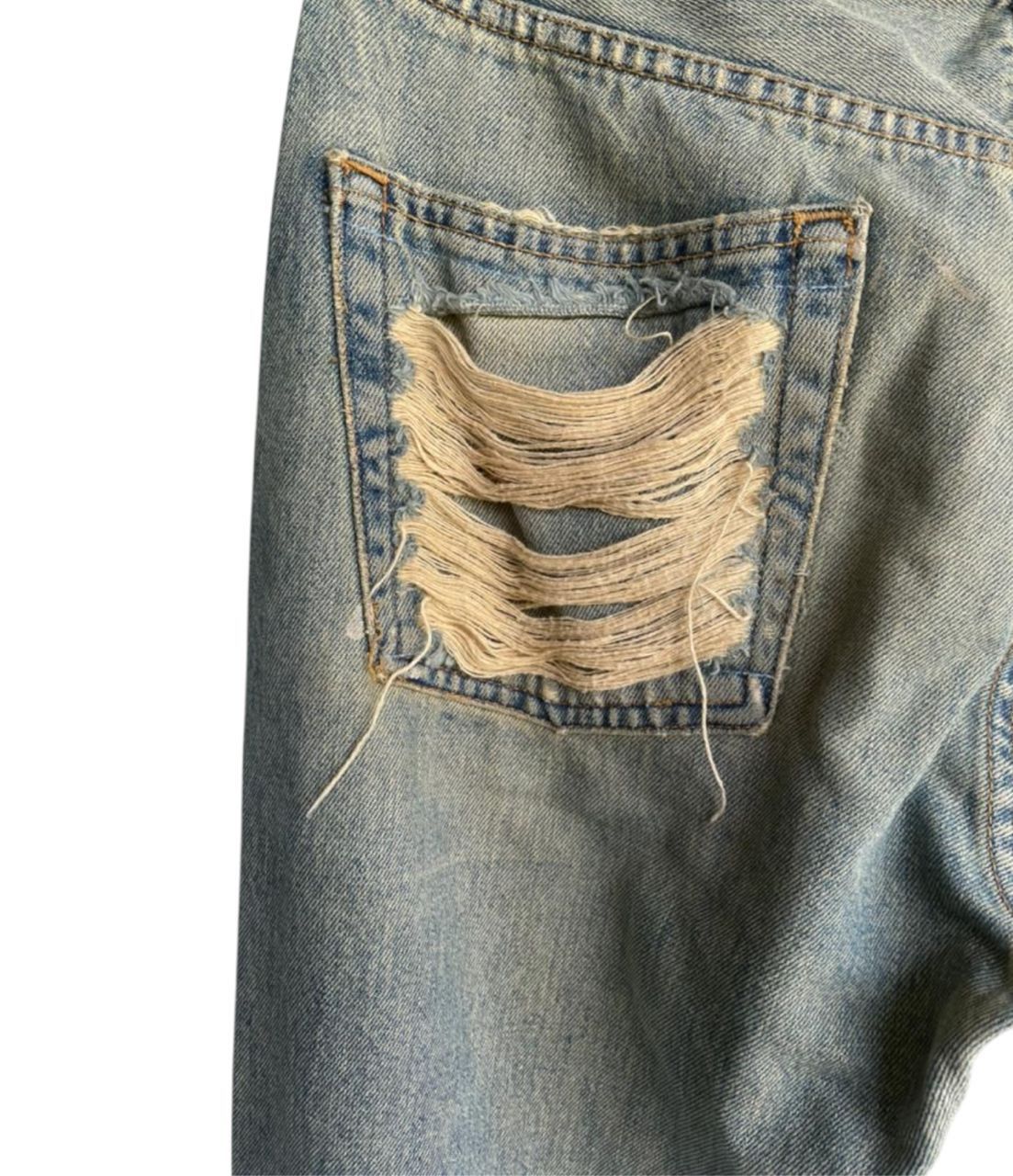 Seditionaries Vintage Heavy Ripped Grunge Jeans Size US 33 - 9 Thumbnail