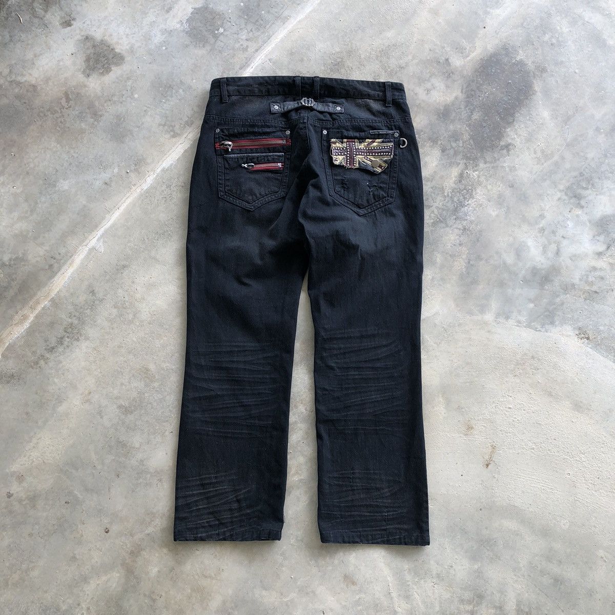 semanticdesign SEMANTIC DESIGN Buckle Back Rare Design Jeans Size US 33 - 9 Thumbnail