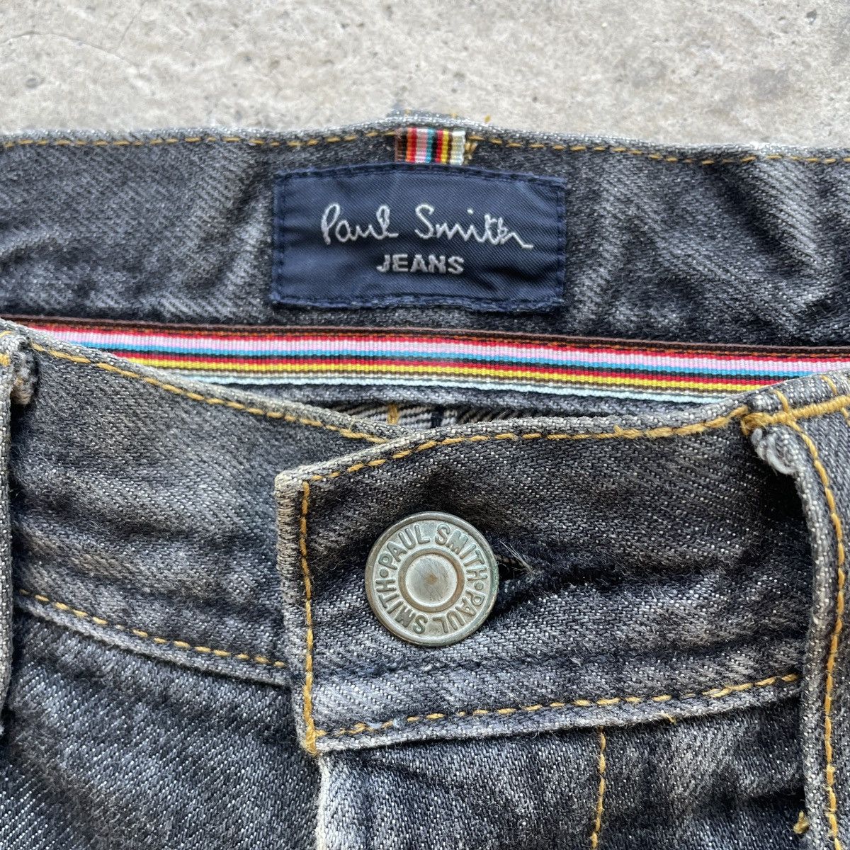 Paul Smith Vintage Paul Smith Jeans Black Faded Denim Pants W31 Size US 31 - 6 Thumbnail