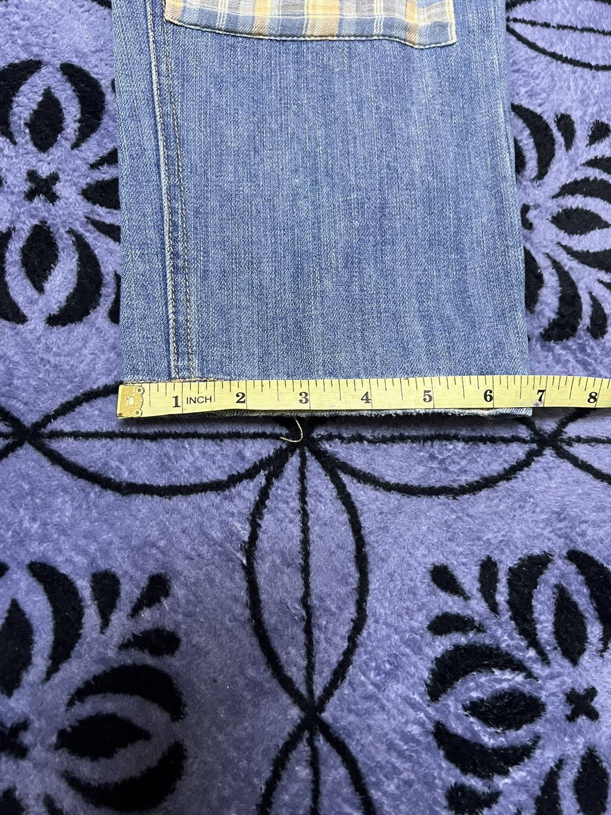 Peanuts × Vintage Peanuts Patchwork Jeans Size 30" / US 8 / IT 44 - 16 Thumbnail