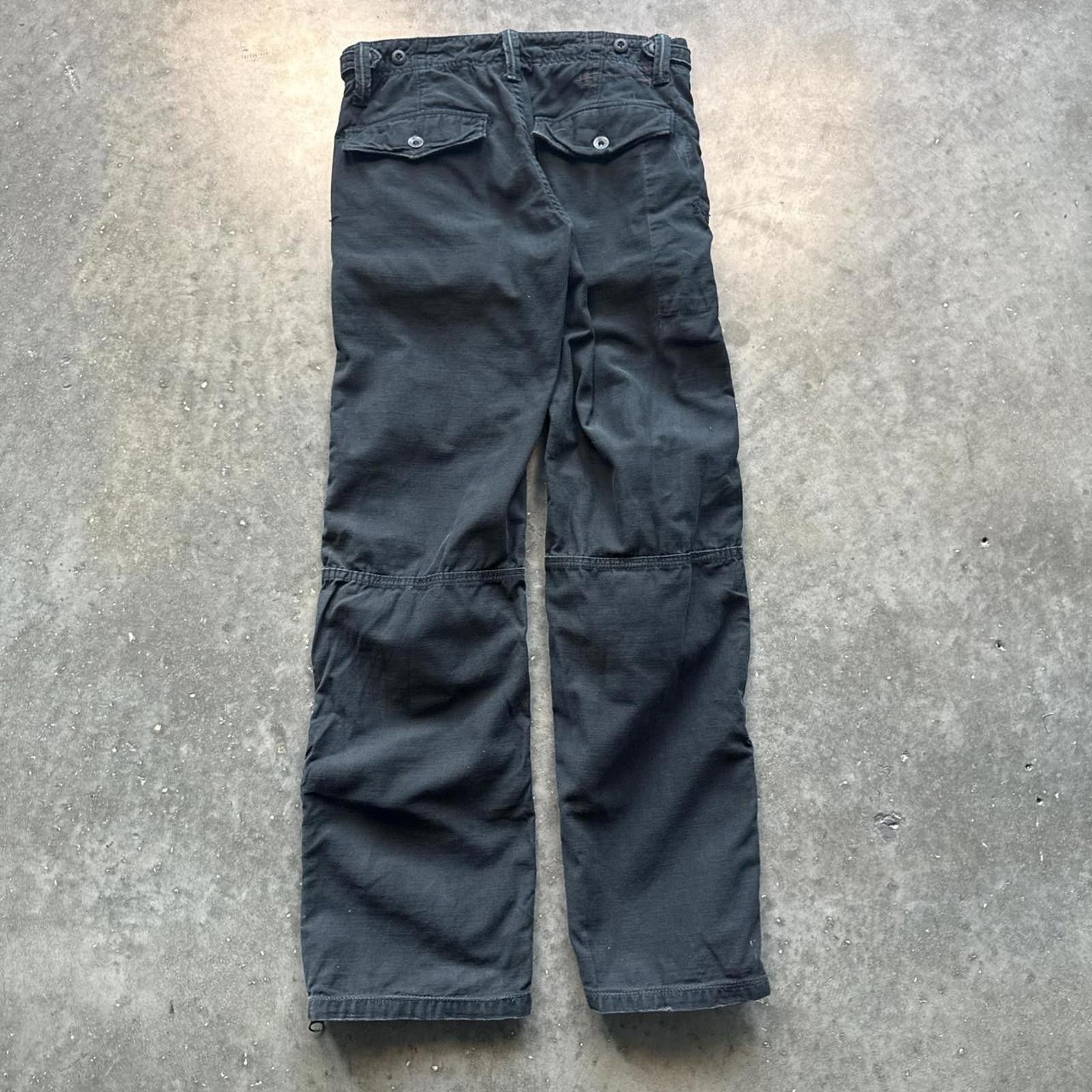 Other Black Vintage Cargo Pants With A Worn Look Cargo Size 29" - 2 Thumbnail