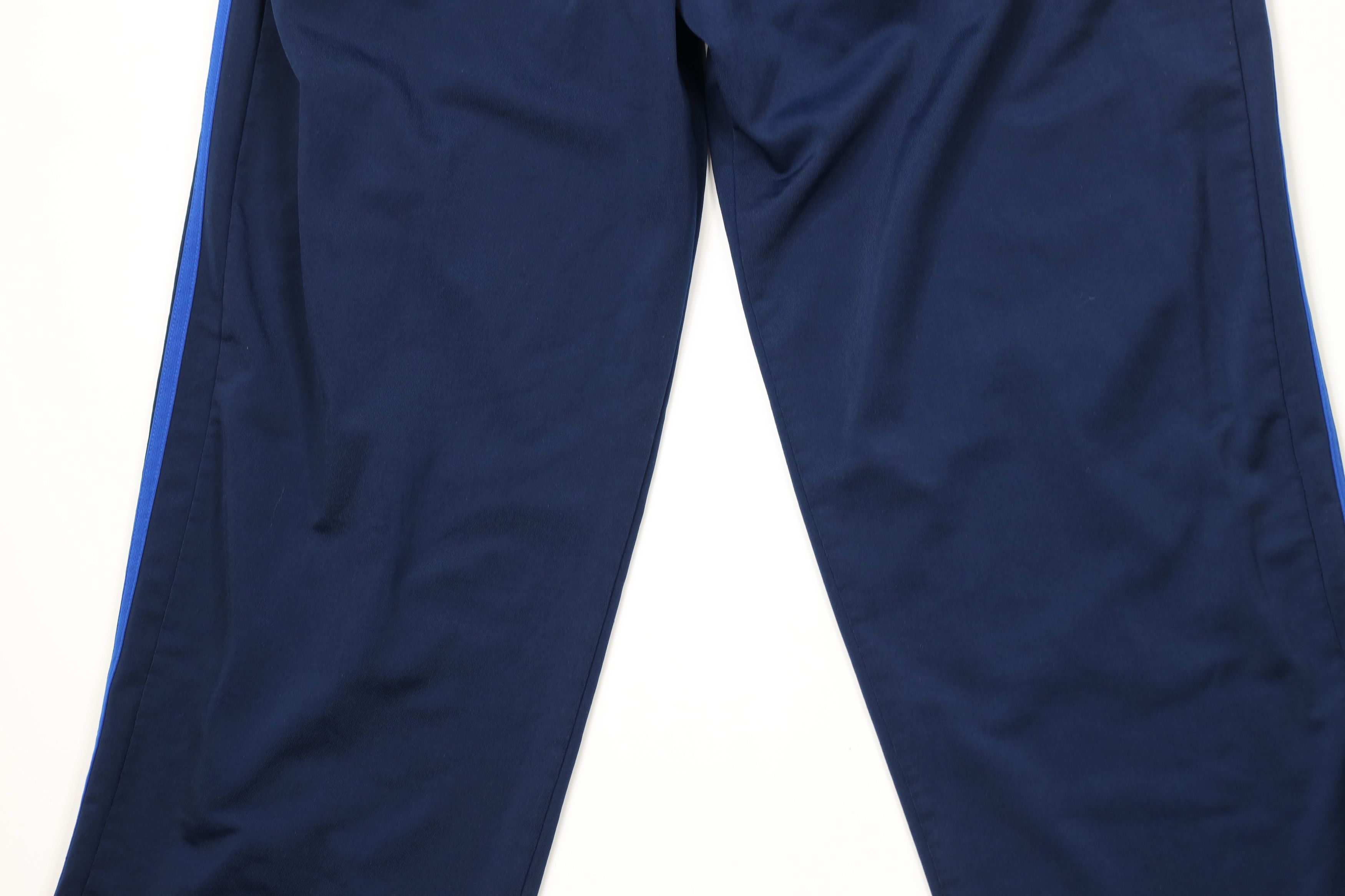 Adidas × Vintage Vintage Adidas Spell Striped Wide Leg Sweatpants Pants Blue Size US 36 / EU 52 - 13 Thumbnail