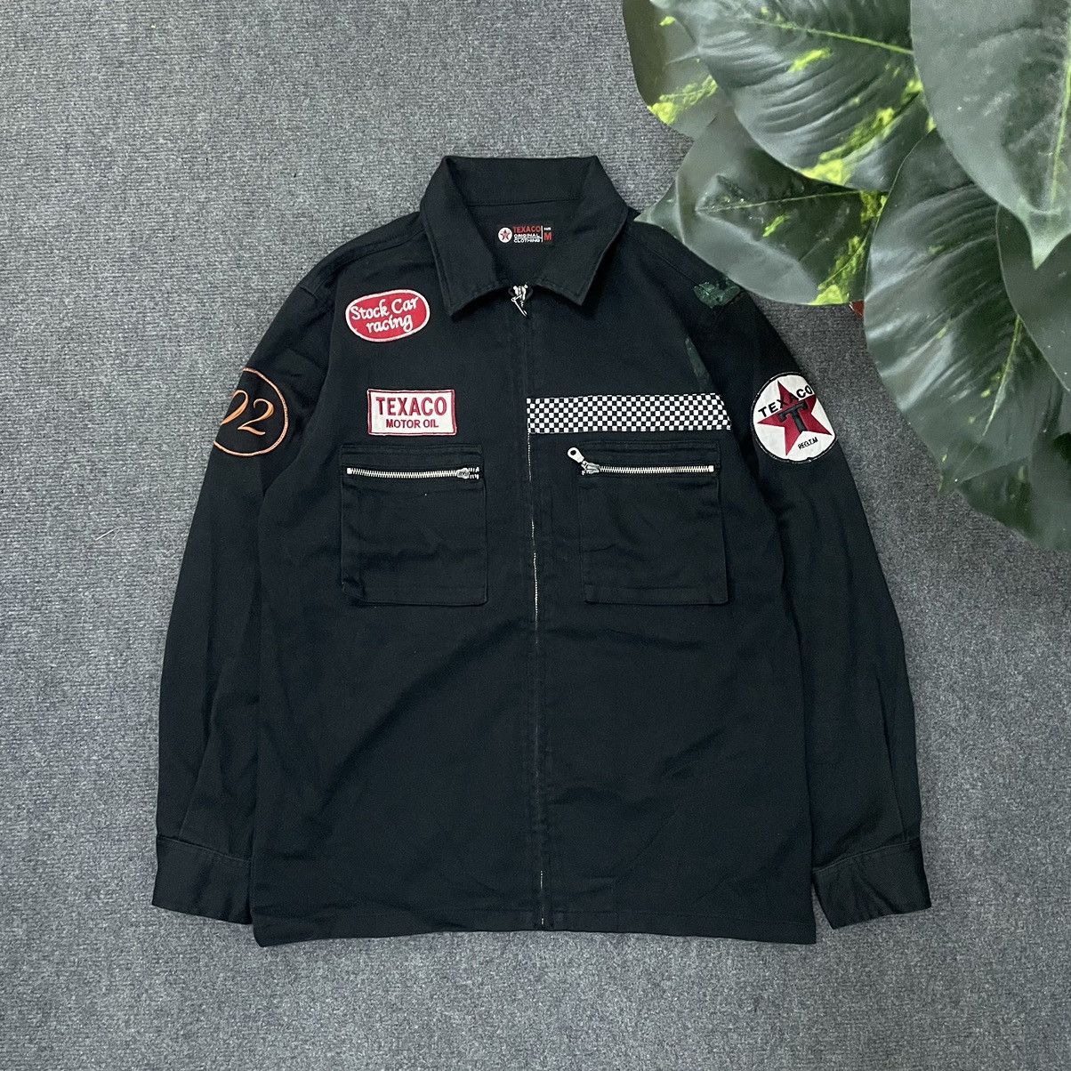 Vintage Vintage 90s Texaco Motor Oil Worker Jacket Size US M / EU 48-50 / 2 - 1 Thumbnail
