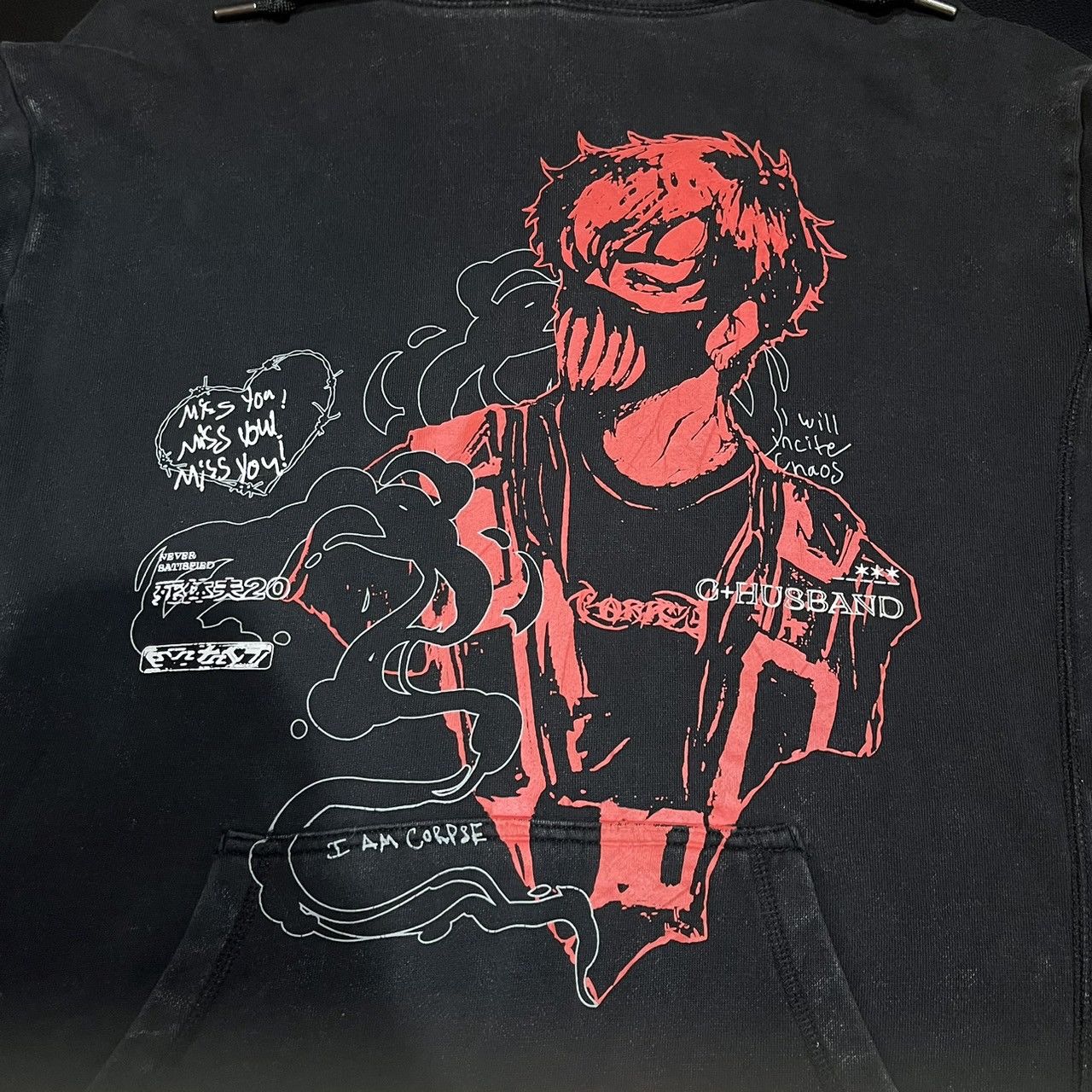 Designer × Rap Tees Corpse Husband Miss You Hoodie Size US M / EU 48-50 / 2 - 2 Thumbnail