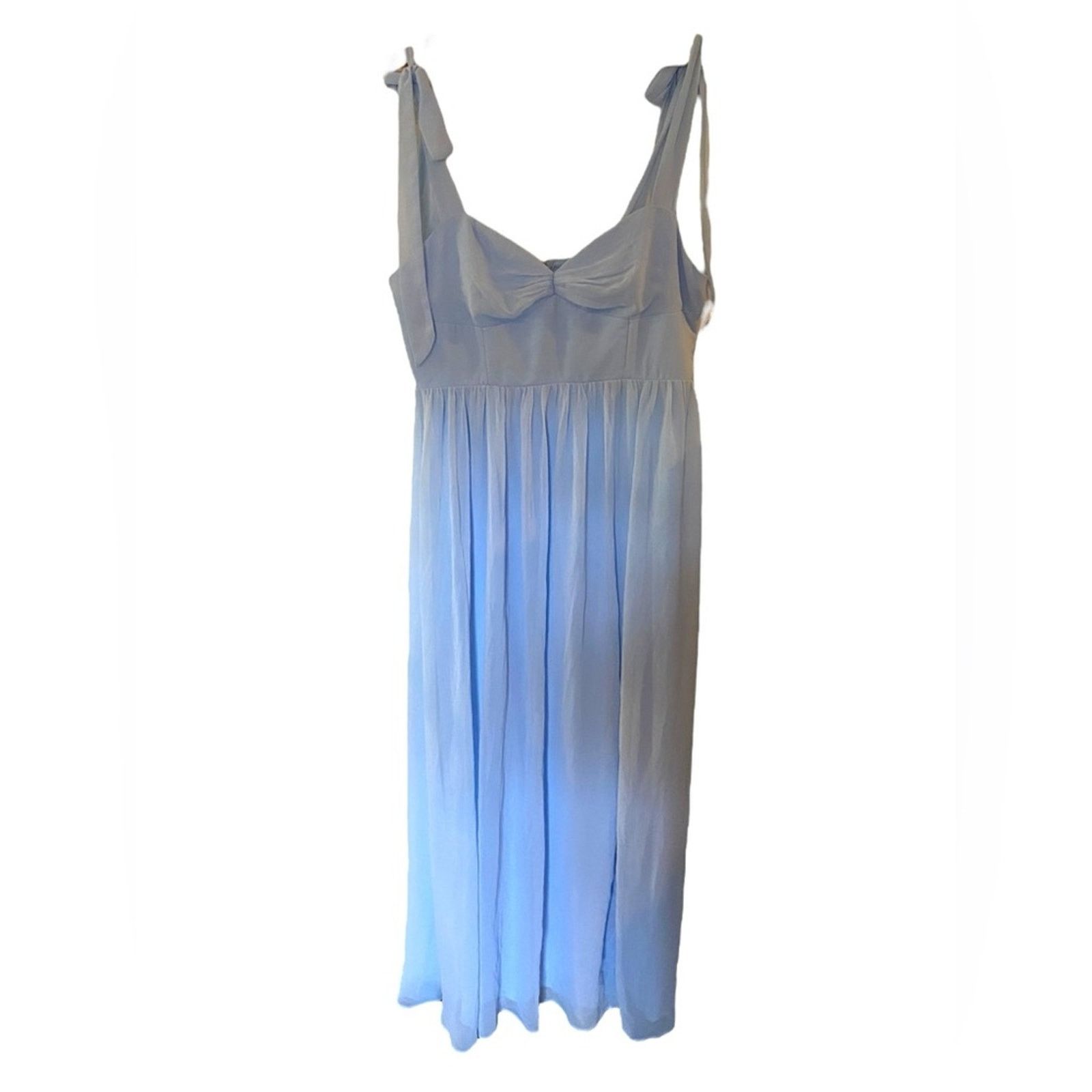 Other Lulus Radiant Charisma Light Blue Chiffon Maxi Dress XL Size XL / US 12-14 / IT 48-50 - 2 Thumbnail