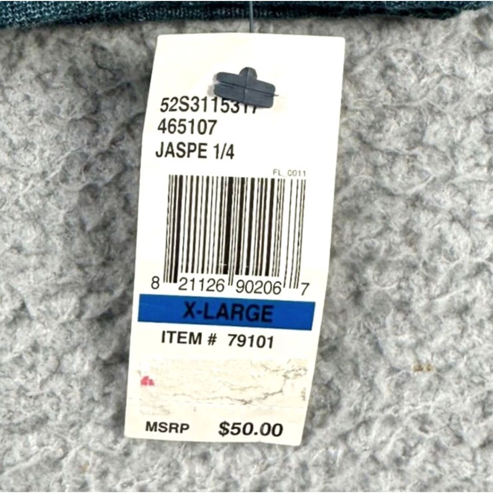 Arrow Arrow Sweatshirt Adult XL Blue Quater Zip Pullover Long Sleeve Mens NEW Size US XL / EU 56 / 4 - 2 Thumbnail