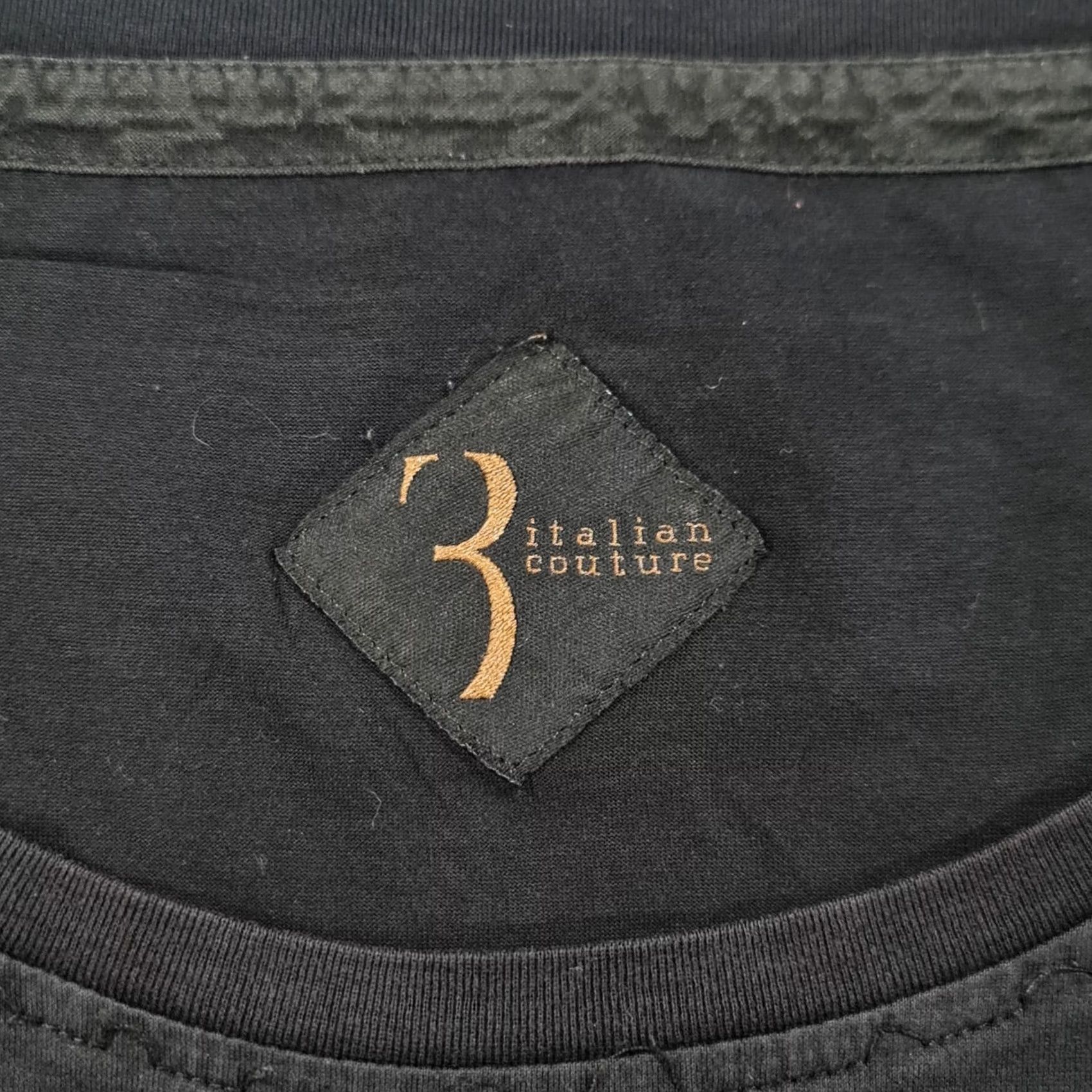 Vintage Billionaire Couture T Shirt Mens Black XXL Embroidered Logo Short Sleeve Crew Neck 100% Cotton Jersey Made In Italy Size US XXL / EU 58 / 5 - 3 Thumbnail