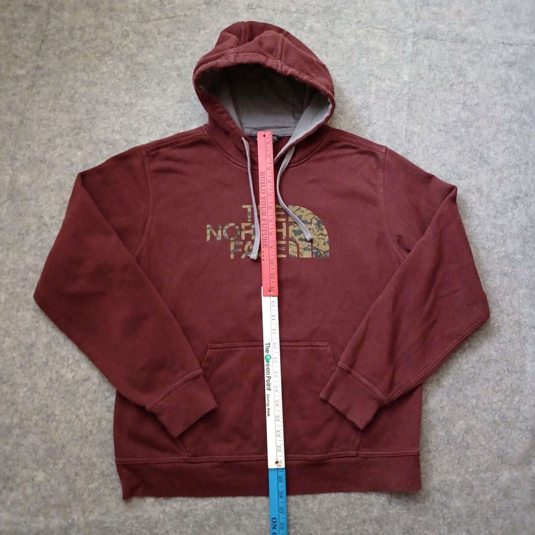 The North Face The North Face Hoodie Mens M Red Maroon Pullover Half Dome Camo Spellout Logo Size US M / EU 48-50 / 2 - 7 Thumbnail
