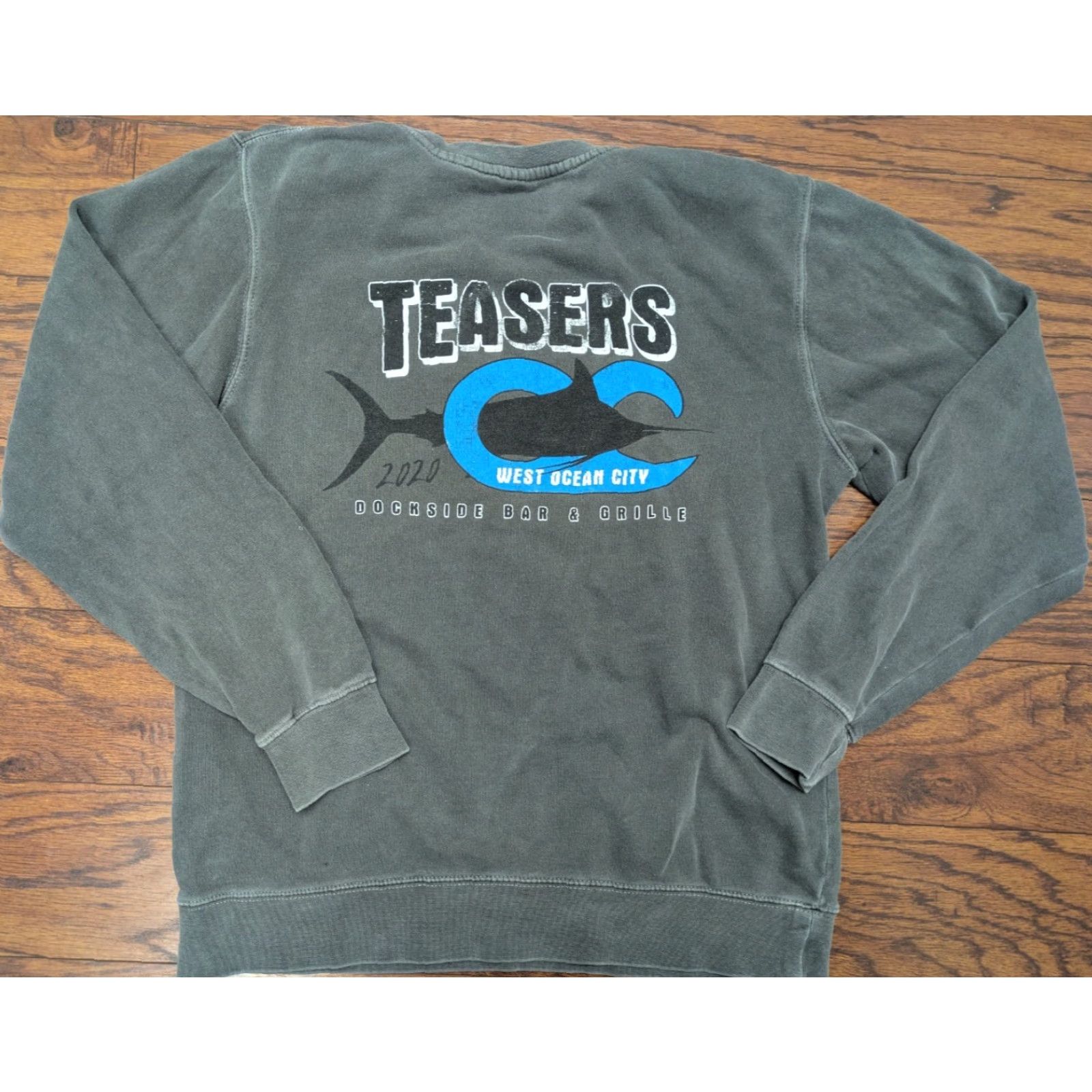 Vintage Teasers Bar West Ocean City MD Crewneck Sweatshirt Medium Gray Unisex Adults Cotton Polyester City Fish Bar Sweatshirt Size US S / EU 44-46 / 1 - 3 Thumbnail