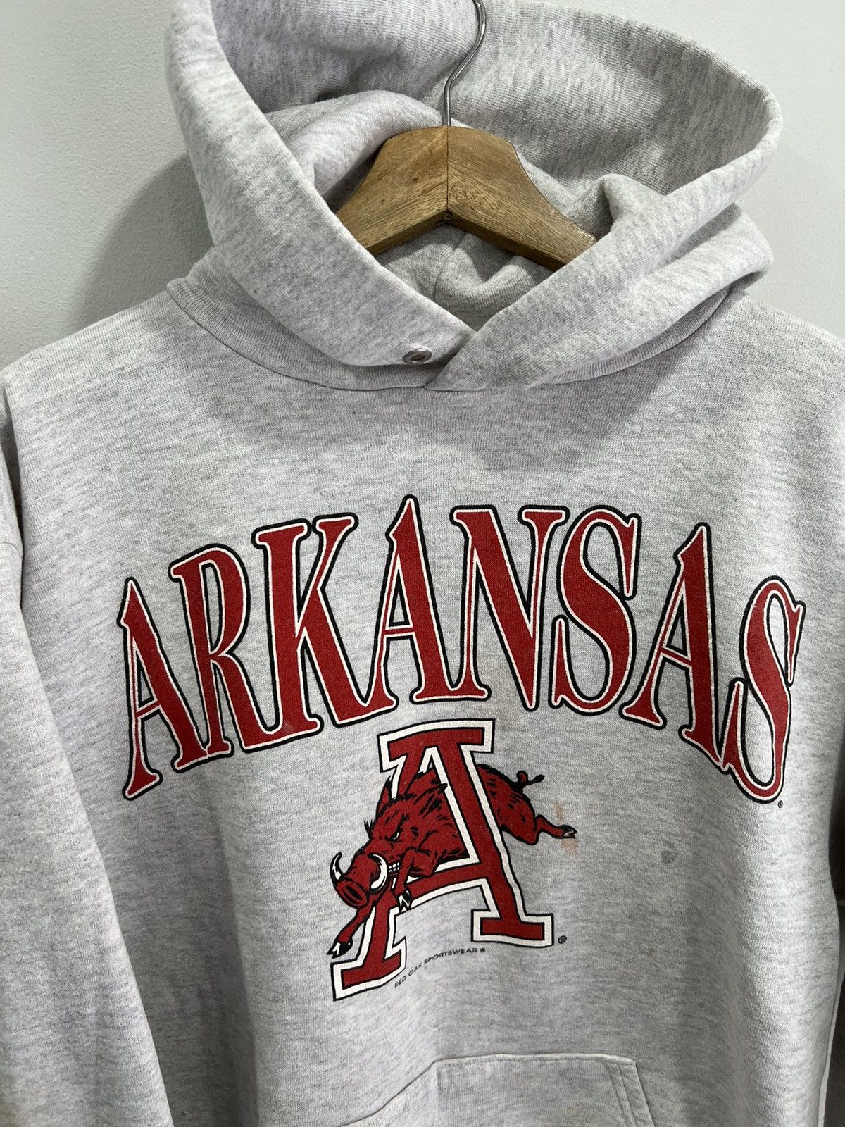 Vintage Vintage Arkansas Hoodie sweater Size US L / EU 52-54 / 3 - 3 Thumbnail