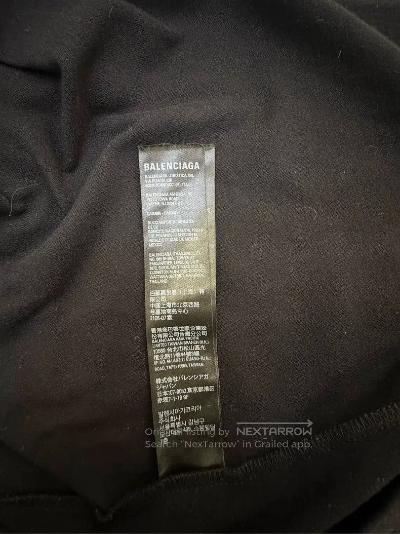 Balenciaga Balenciaga Black Bullet Screen Printed Logo Short Sleeve T Size US M / EU 48-50 / 2 - 4 Thumbnail
