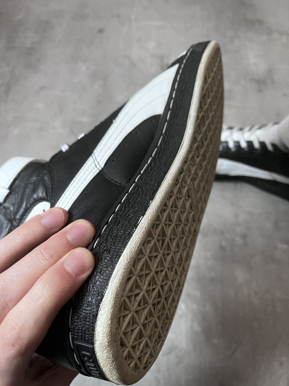 Jil Sander × Puma Jil Sander x Puma leather high boots black white Size US 12 / EU 45 - 13 Thumbnail