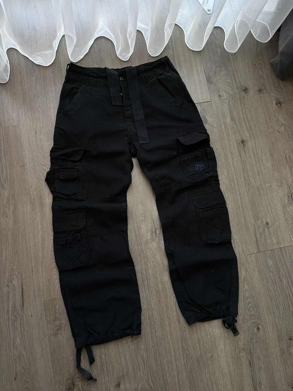 Japanese Brand × Vintage Vintage Cargo Bandit Denim Black Streetwear Pants Size US 32 / EU 48 - 4 Thumbnail