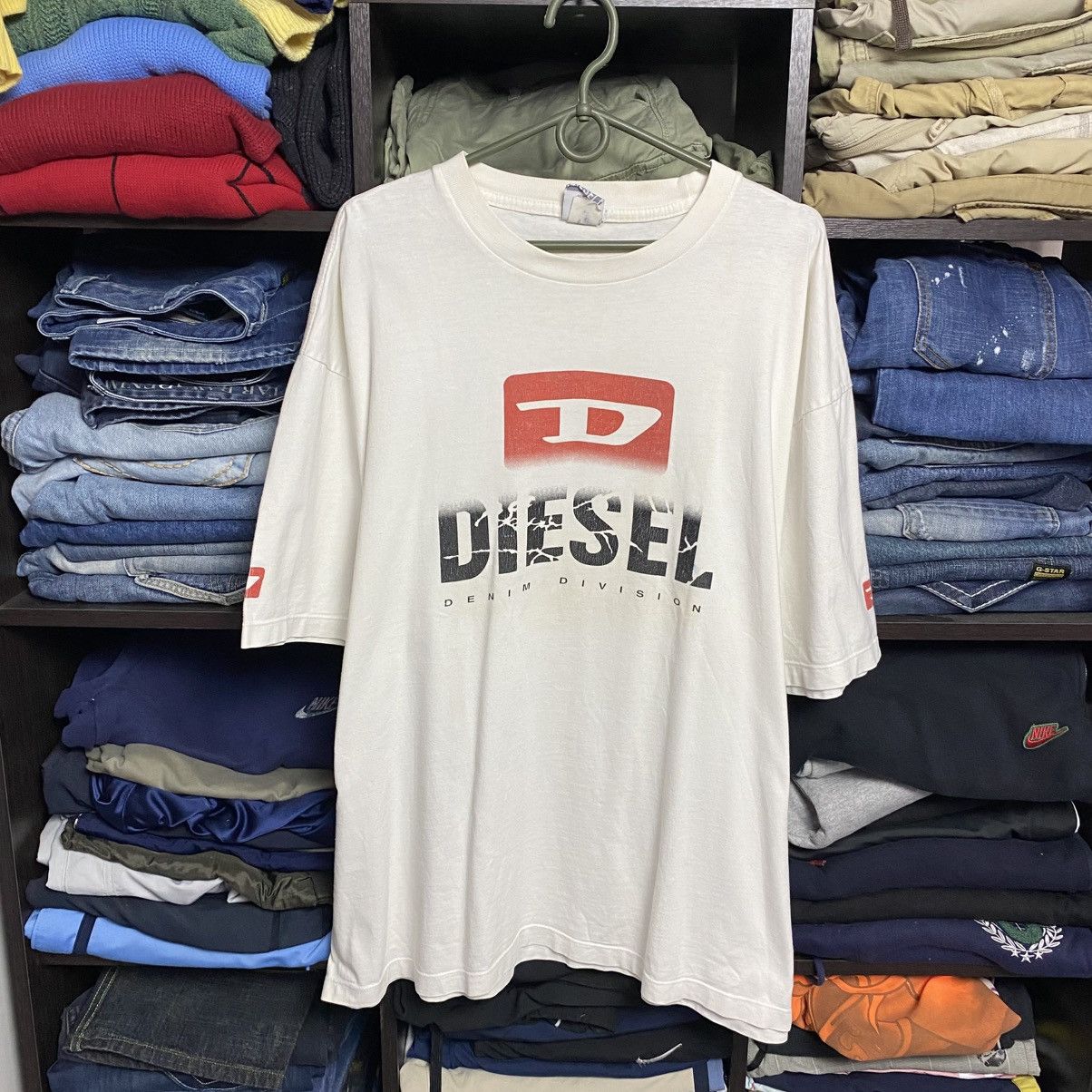 Diesel Vintage Diesel Big Graphic Logo 90’s USA opium y2k tee Size US XXL / EU 58 / 5 - 1 Thumbnail