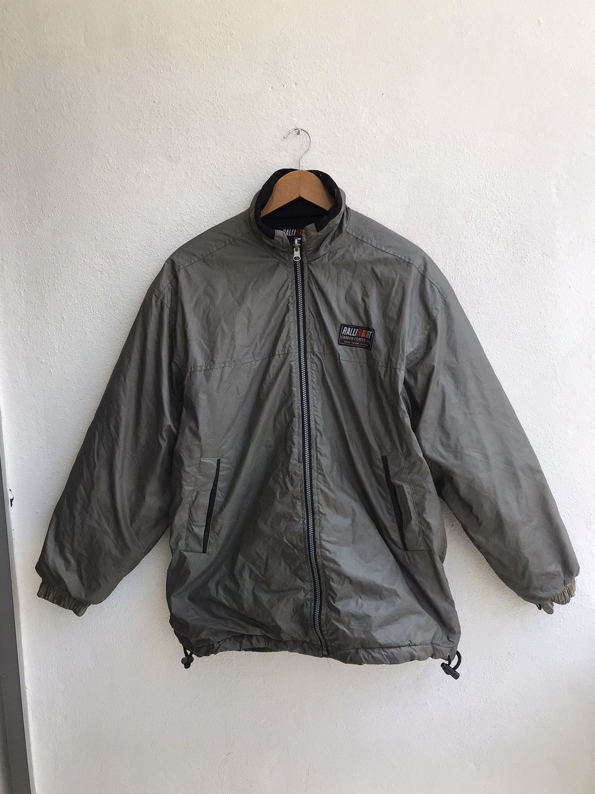 image of Racing x Vintage 90's Mitsubishi Motors Ralli Art Bomber Jacket in Grey, Men's (Size Large)