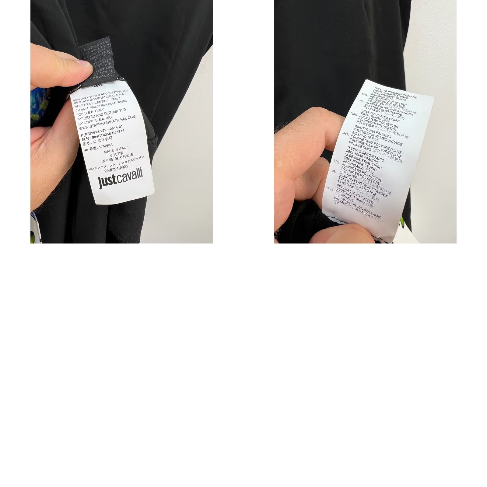 Just Cavalli Just Cavalli Black Crepe Mini Dress Sleeveless Perforated Detail IT46 L Designer Dress Women Size L / US 10 / IT 46 - 9 Thumbnail