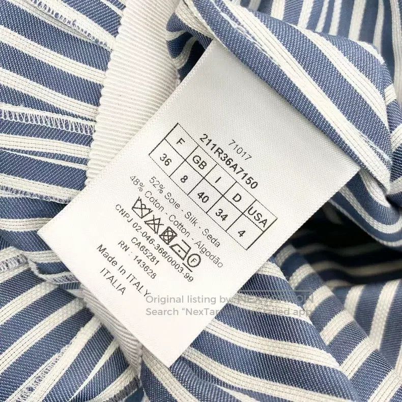 Dior Dior Striped shirt dress Size XS / US 0-2 / IT 36-38 - 5 Thumbnail