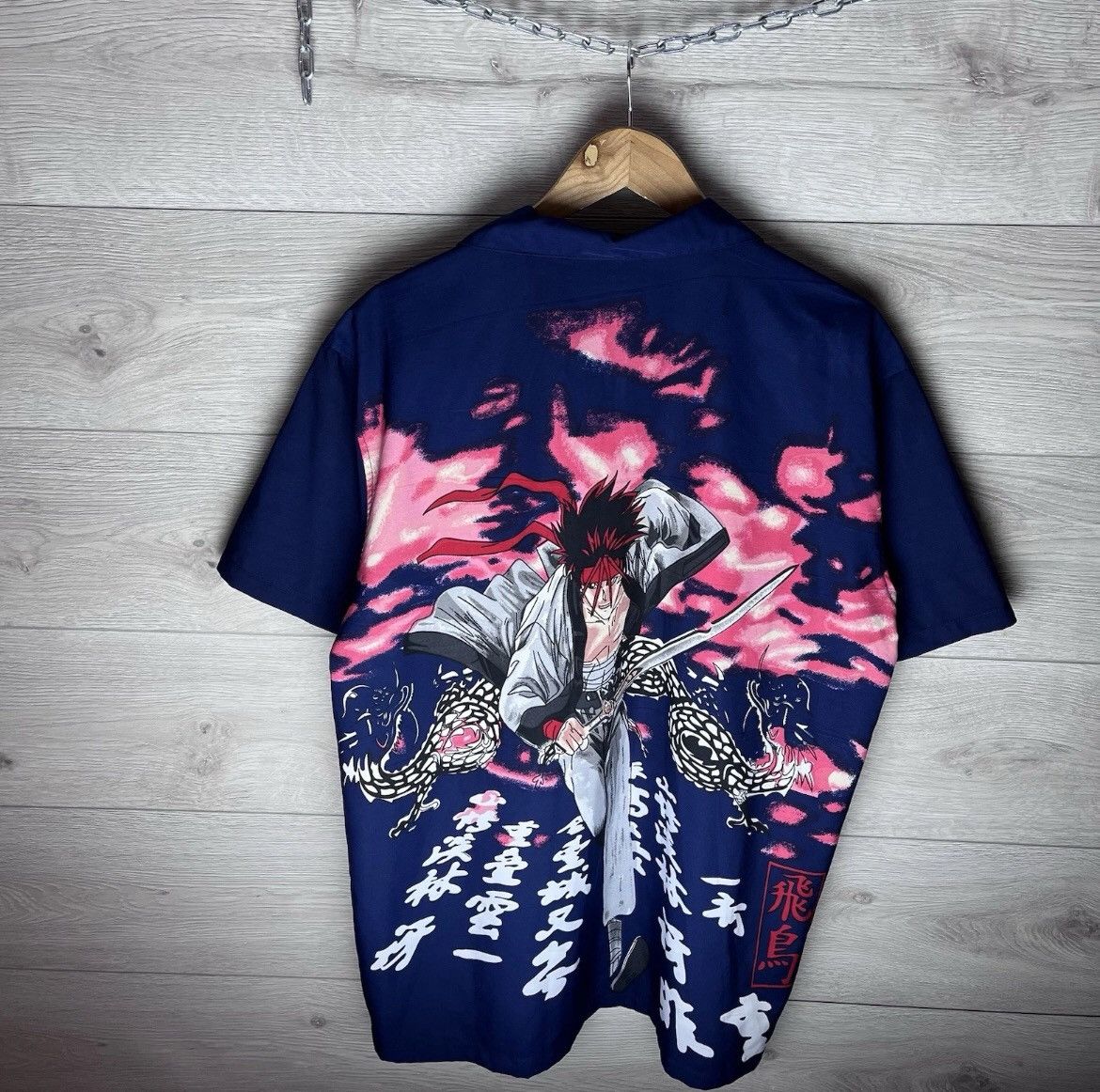 Other Vintage Mens Micro Z Anime AOP All Over Print Button Up Size US L / EU 52-54 / 3 - 7 Thumbnail