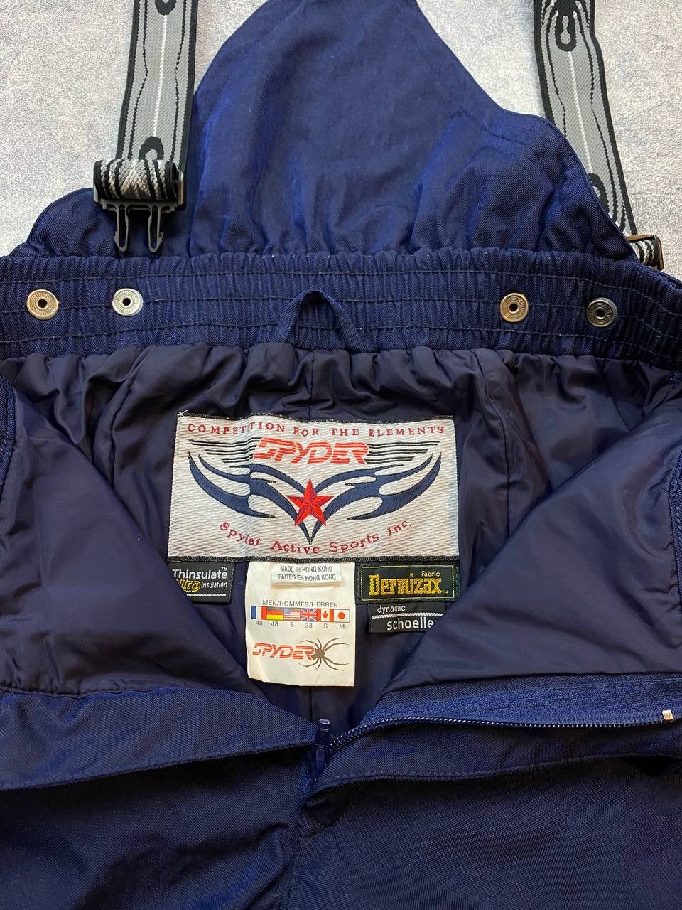 Spyder Spyder Mens Small Blue Ski Snow Snowboard Pants Bibs Suit Size US S / EU 44-46 / 1 - 18 Thumbnail