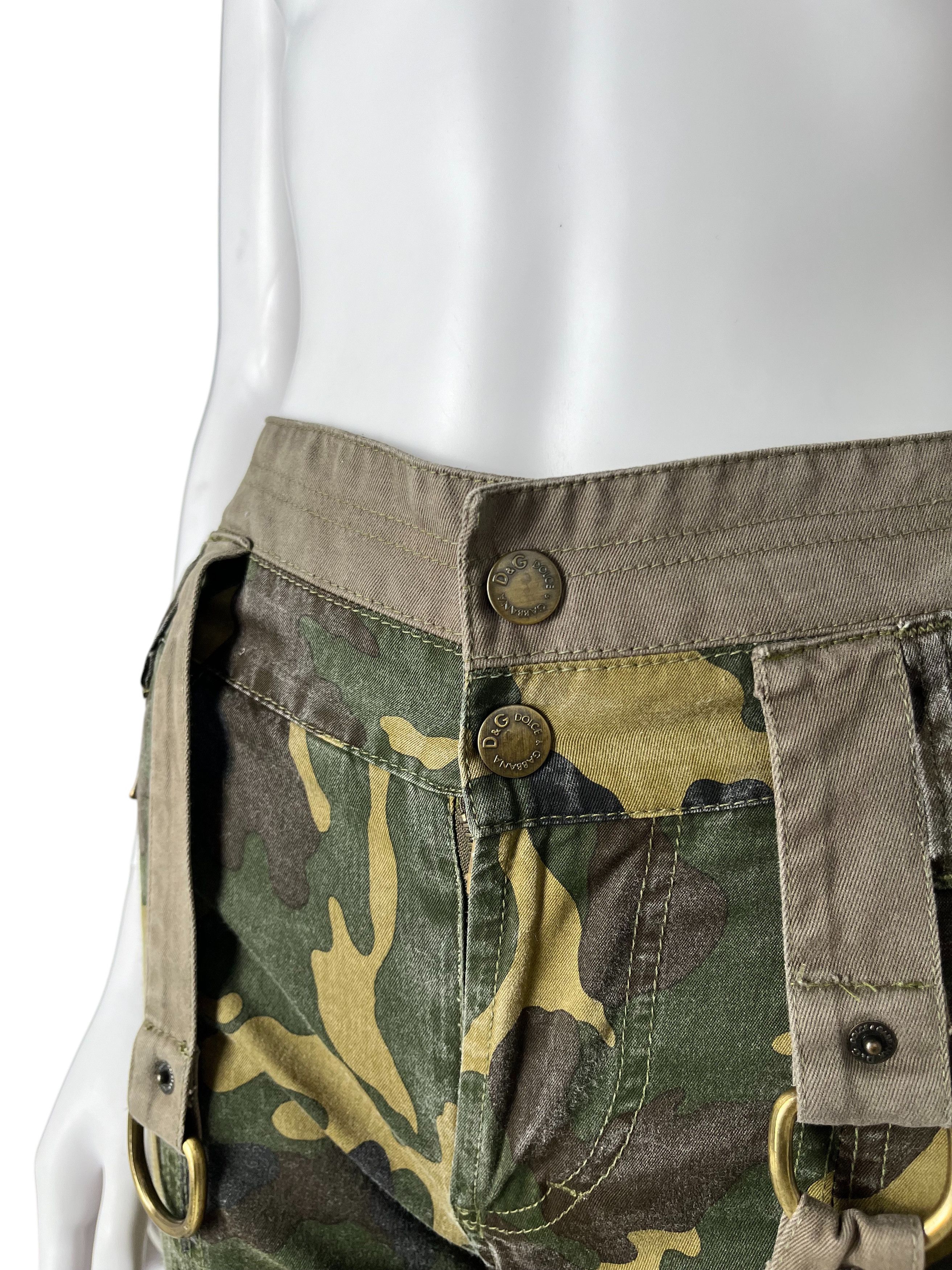 Dolce & Gabbana F/W 2003 Bondage Parachute Camo Pants Size 27" / US 4 / IT 40 - 7 Thumbnail