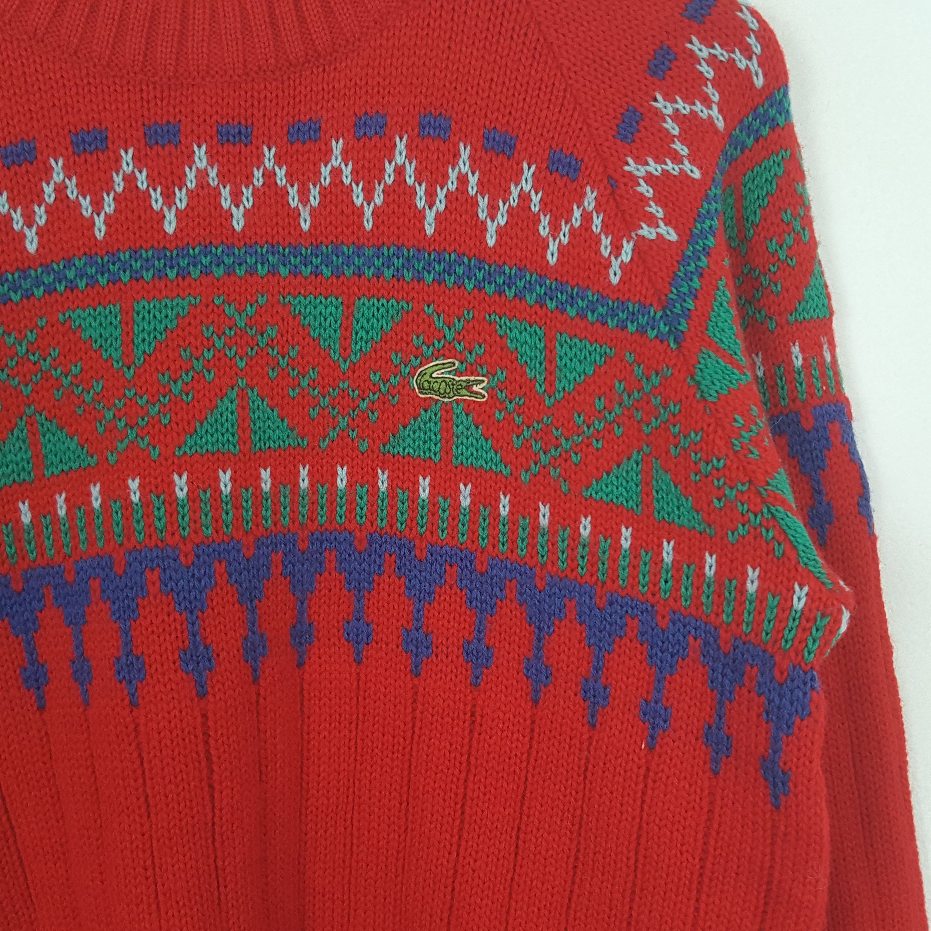 Lacoste Vintage Chemise Lacoste Winter Style Sweater Knitwear RR6 Size US S / EU 44-46 / 1 - 2 Thumbnail