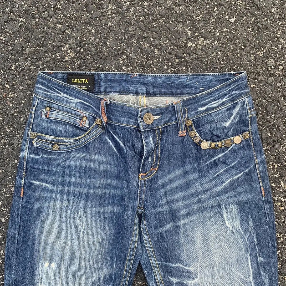 14th Addiction ⚡️BEST OFFER⚡️Thunderstruck Cinch Back Denim VERY RARE Pants Size US 32 / EU 48 - 3 Thumbnail