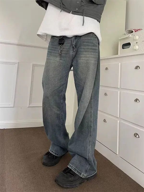 Japanese Brand Fukiishi x Kin Washed vintage loose fit straight leg jeans Size US 32 / EU 48 - 4 Thumbnail