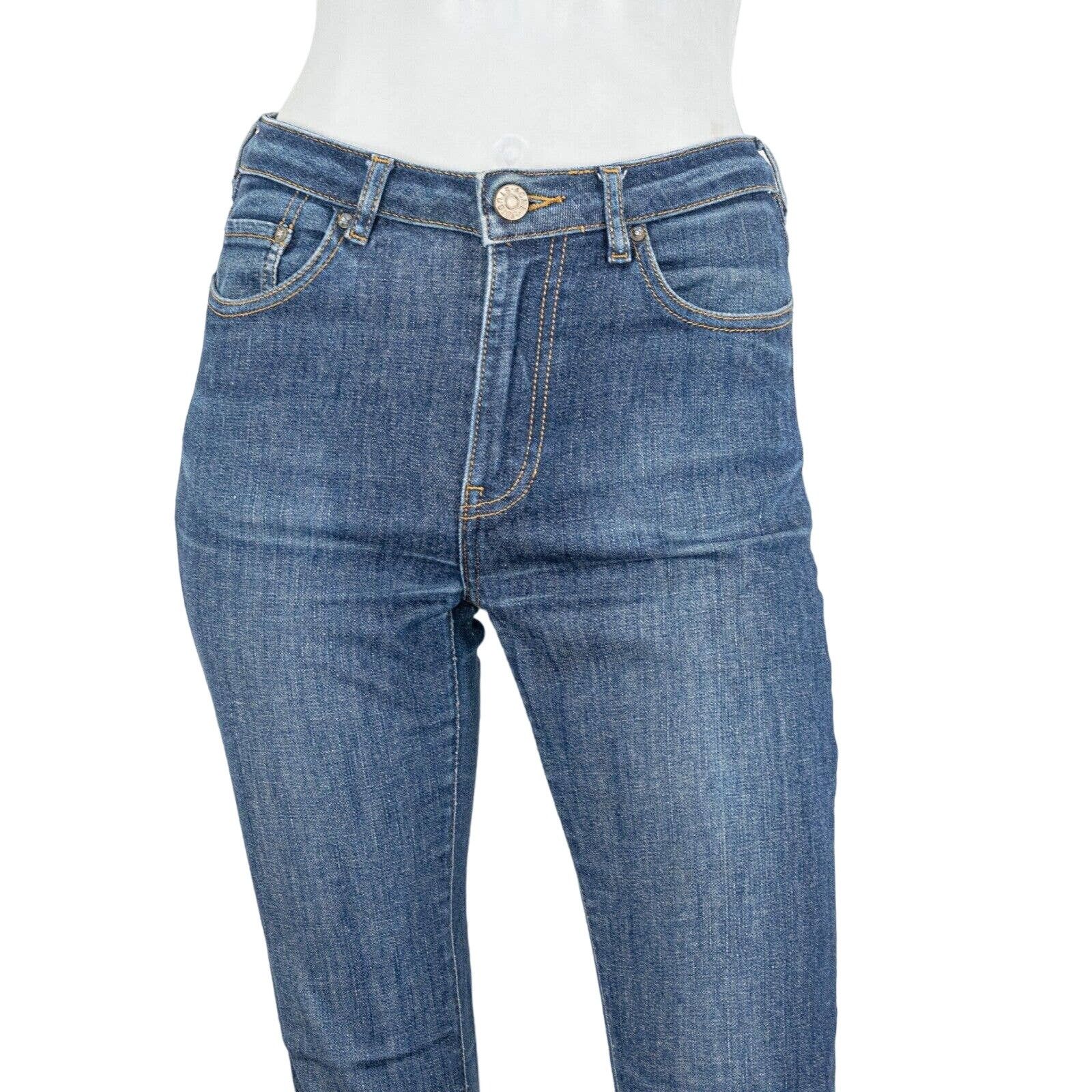 Acne Studios Acne Studios Women's PIN RAW REFORM Skinny Denim Jeans Blue Size 28" / US 6 / IT 42 - 8 Thumbnail