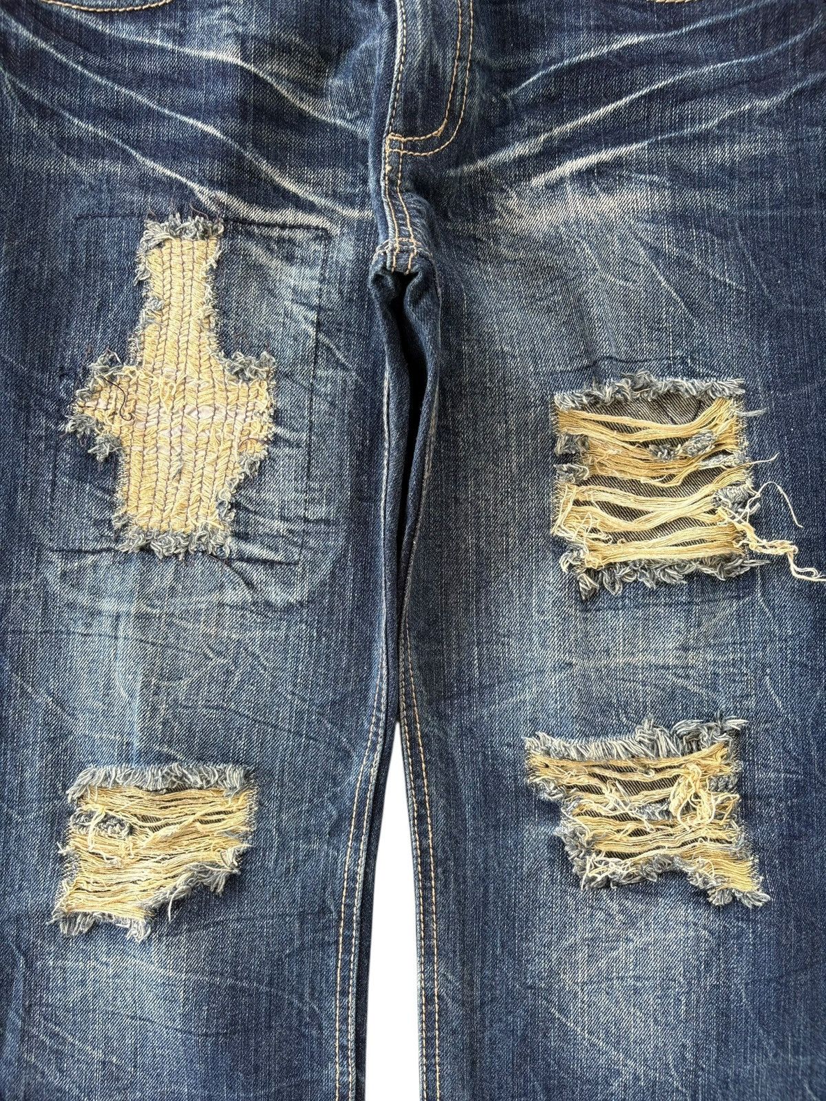Other Vintage Back & Forth Heavy Distress Baggy Jeans Size 31" - 3 Thumbnail
