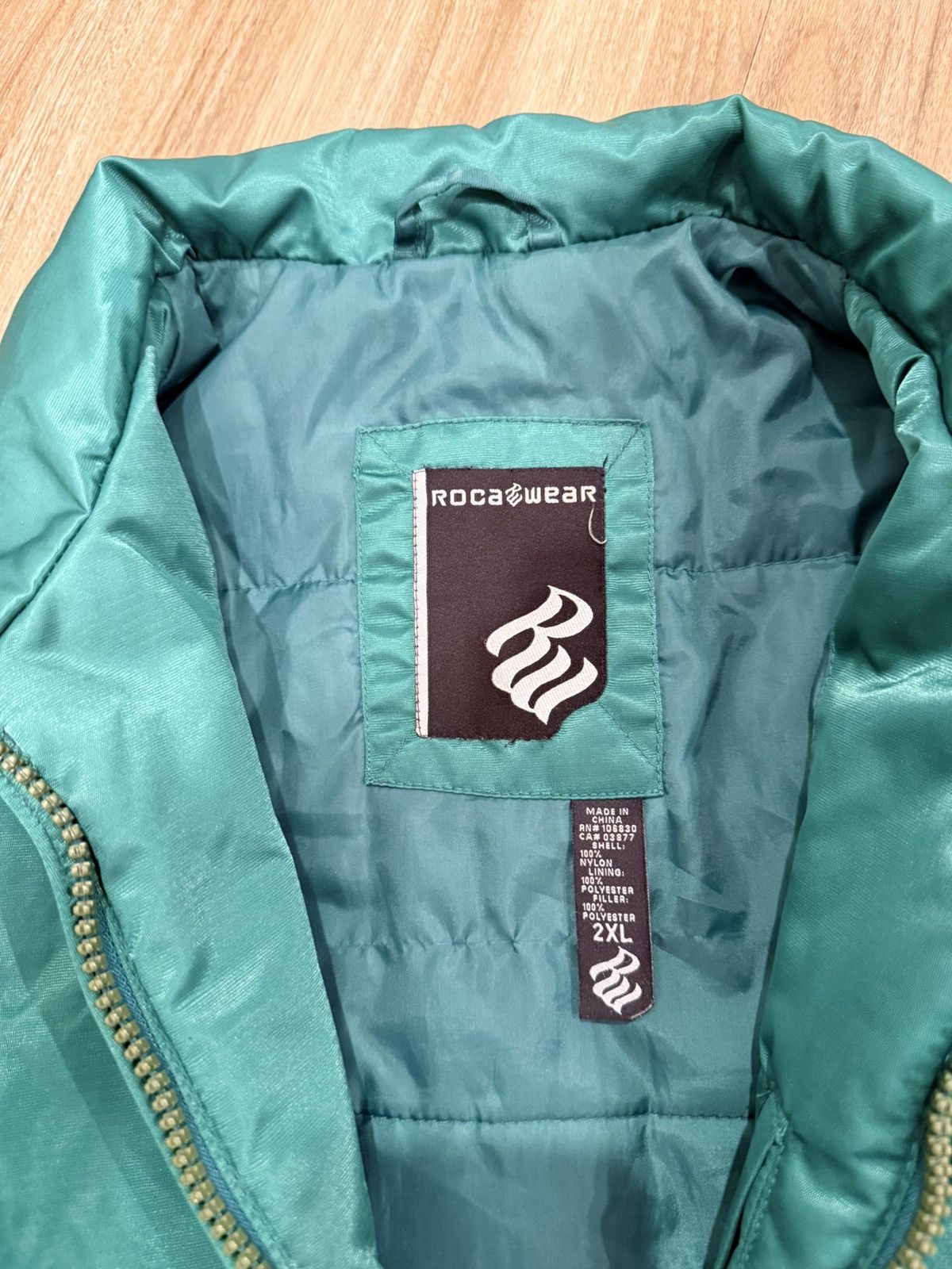 Rocawear Vintage Rocawear Satin Bomber Jacket Hiphop Streetwear Size US XXL / EU 58 / 5 - 4 Thumbnail