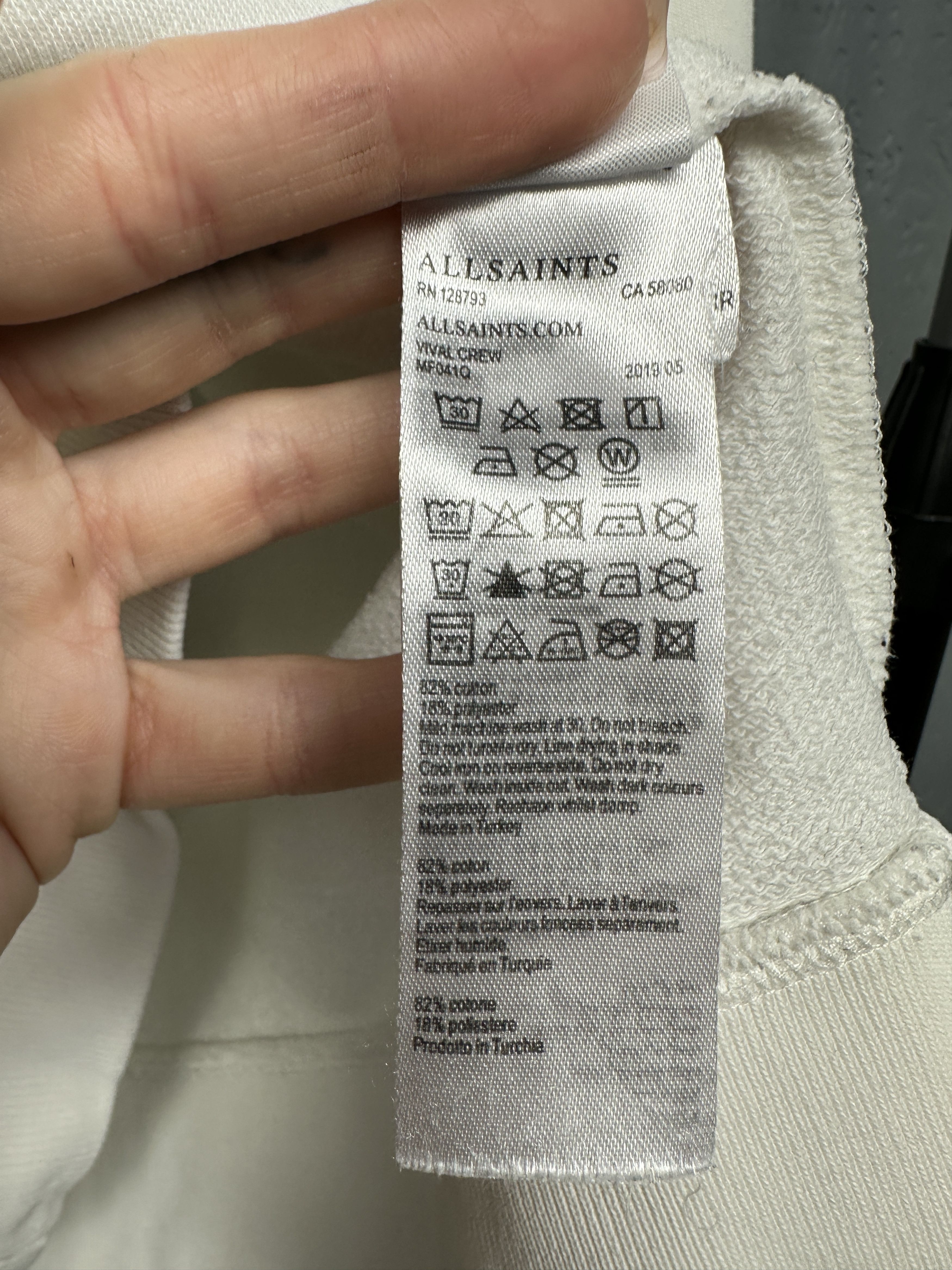 Allsaints Allsaints Vival Crew Neck Oversized Sweatshirt Size US M / EU 48-50 / 2 - 6 Thumbnail