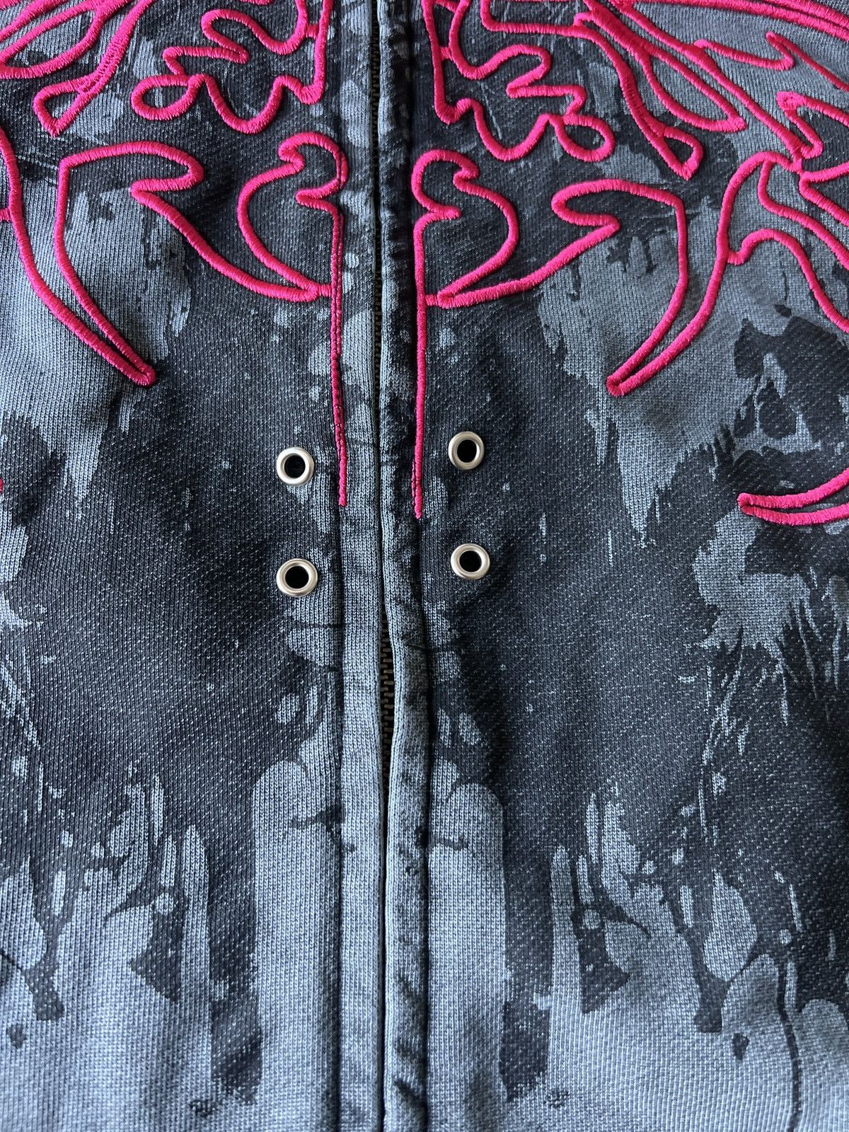 Affliction × Eternal Eternal Artwear Grunge Zip Up hoodie Size US M / EU 48-50 / 2 - 3 Thumbnail