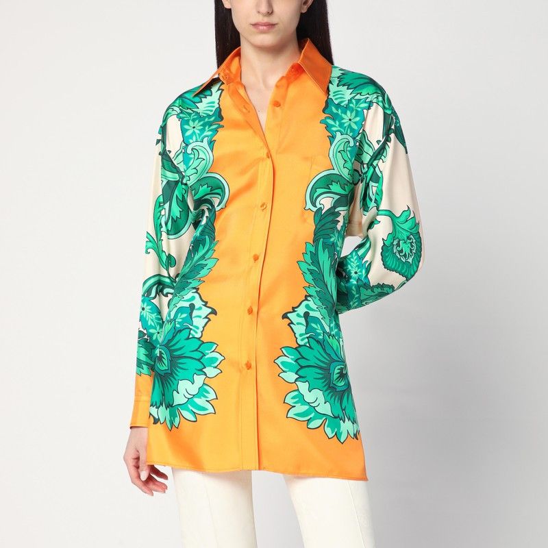 Etro Etro Floral Print Shirt With Knotted Detail Size S / US 4 / IT 40 - 1 Thumbnail