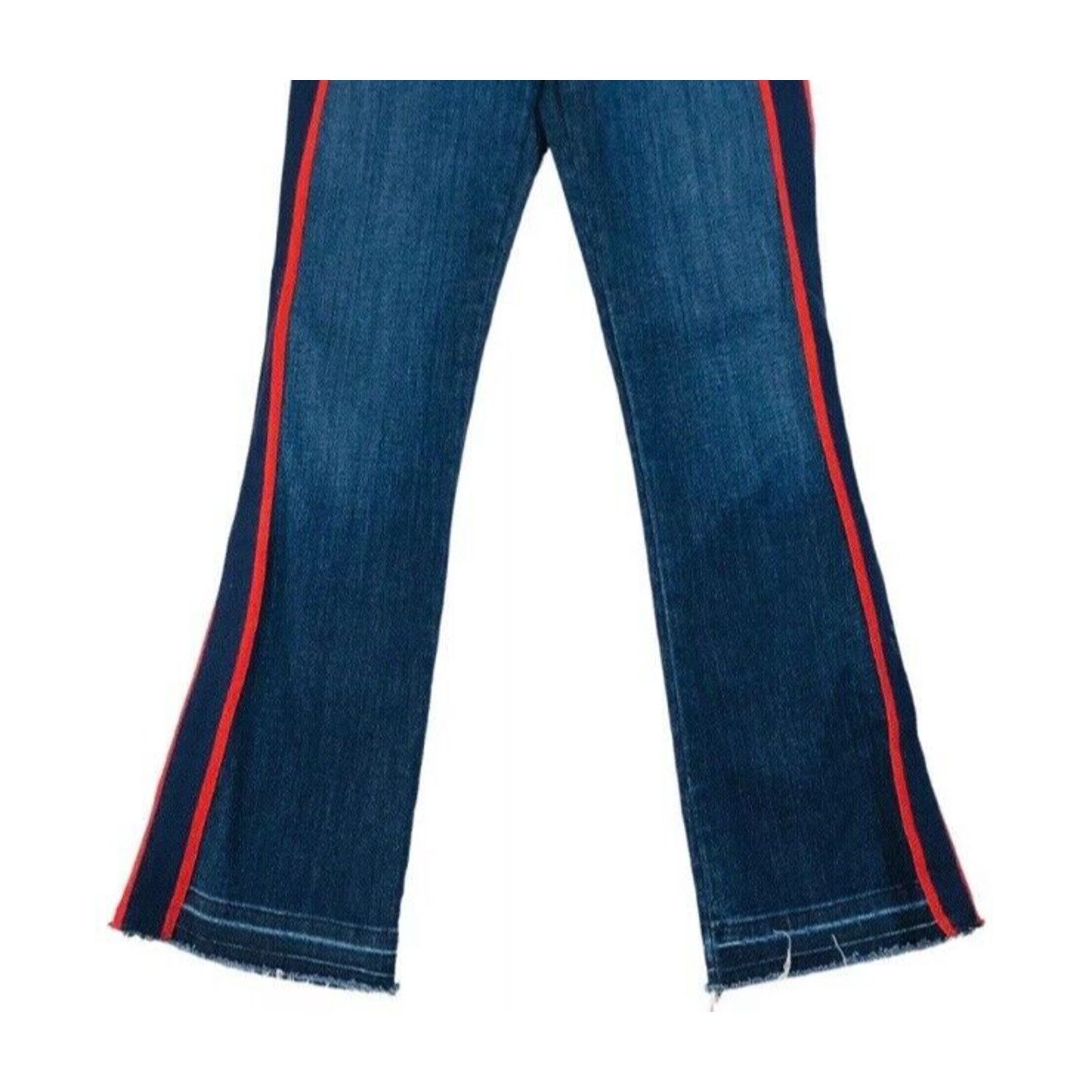 Veronica Beard Veronica Beard Carolyn Crop Baby Boot Jeans 27 Blue Tuxedo Size 27" / US 4 / IT 40 - 2 Thumbnail