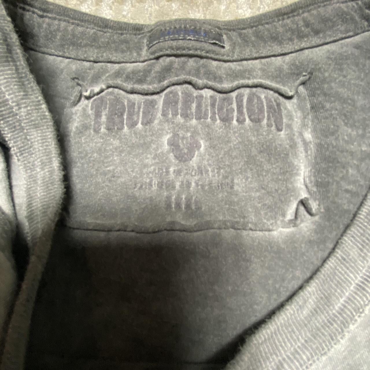 True Religion Vintage True Religion Distressed Skull Tee Grey XXL Size US XXL / EU 58 / 5 - 6 Thumbnail