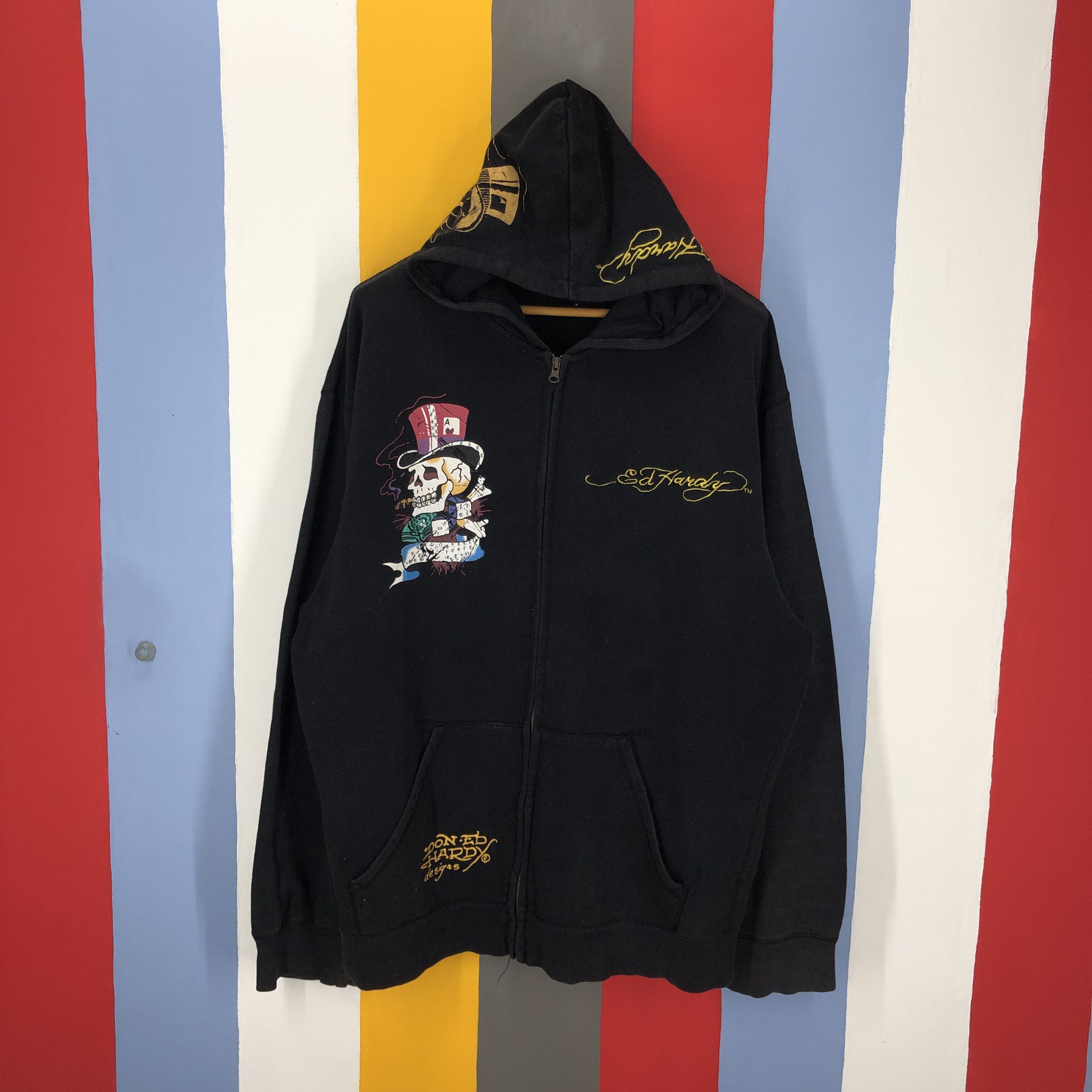 Ed Hardy ED HARDY Zipper Hoodie #1479/AY Size US XL / EU 56 / 4 - 8 Thumbnail