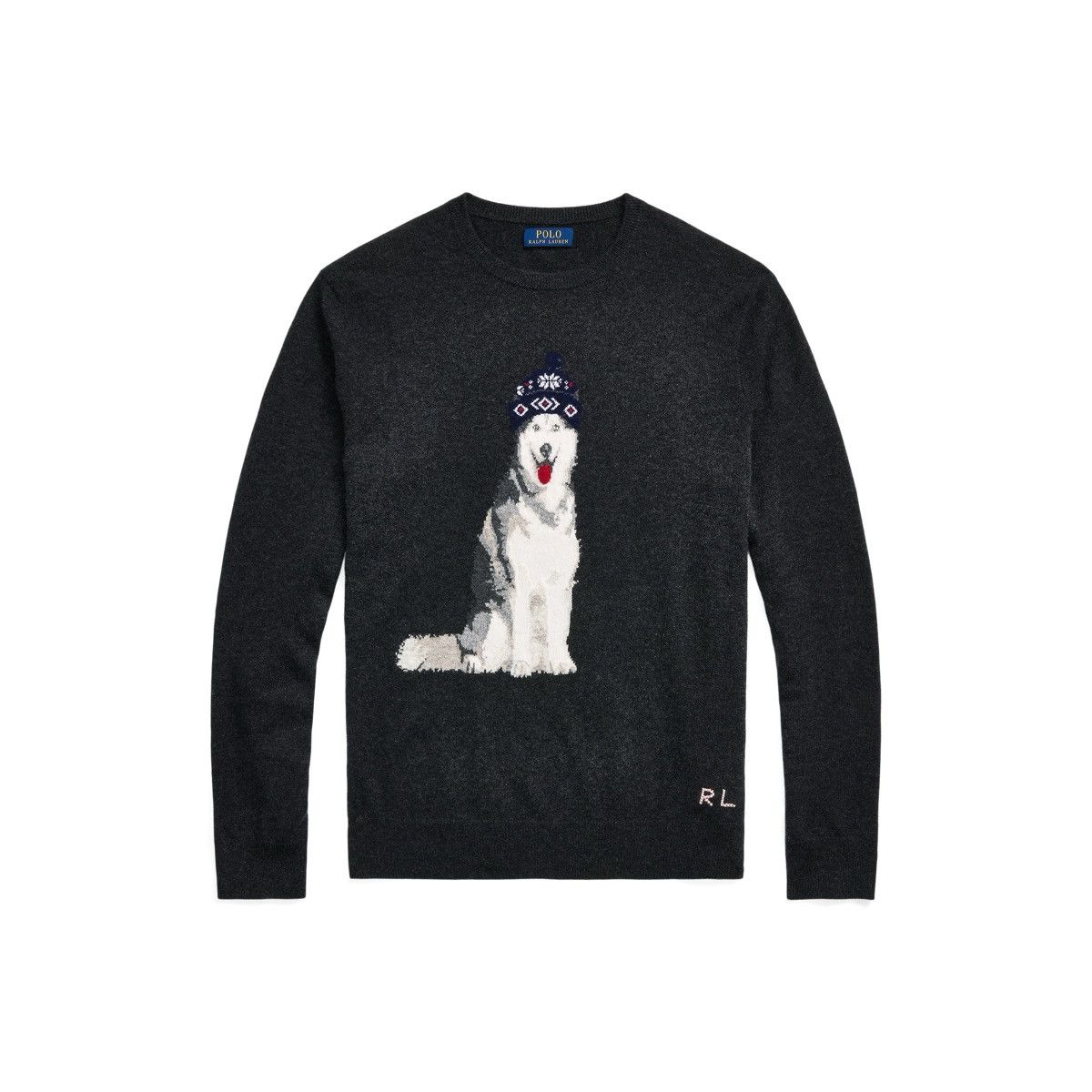 Polo Ralph Lauren Dog-Intarsia Cashmere Sweater Size US M / EU 48-50 / 2 - 1 Thumbnail