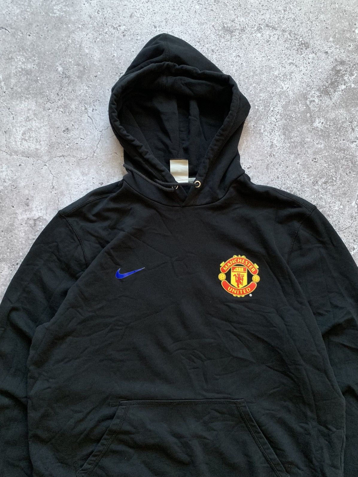 Nike 🔥VINTAGE NIKE MANCHESTER UNITED DRILL BLOCKORE HOODIE Size US L / EU 52-54 / 3 - 3 Thumbnail
