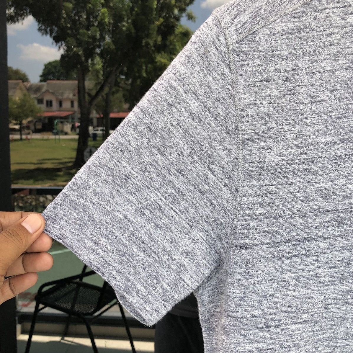 Stone Island Men’s V Neck Grey T shirt
