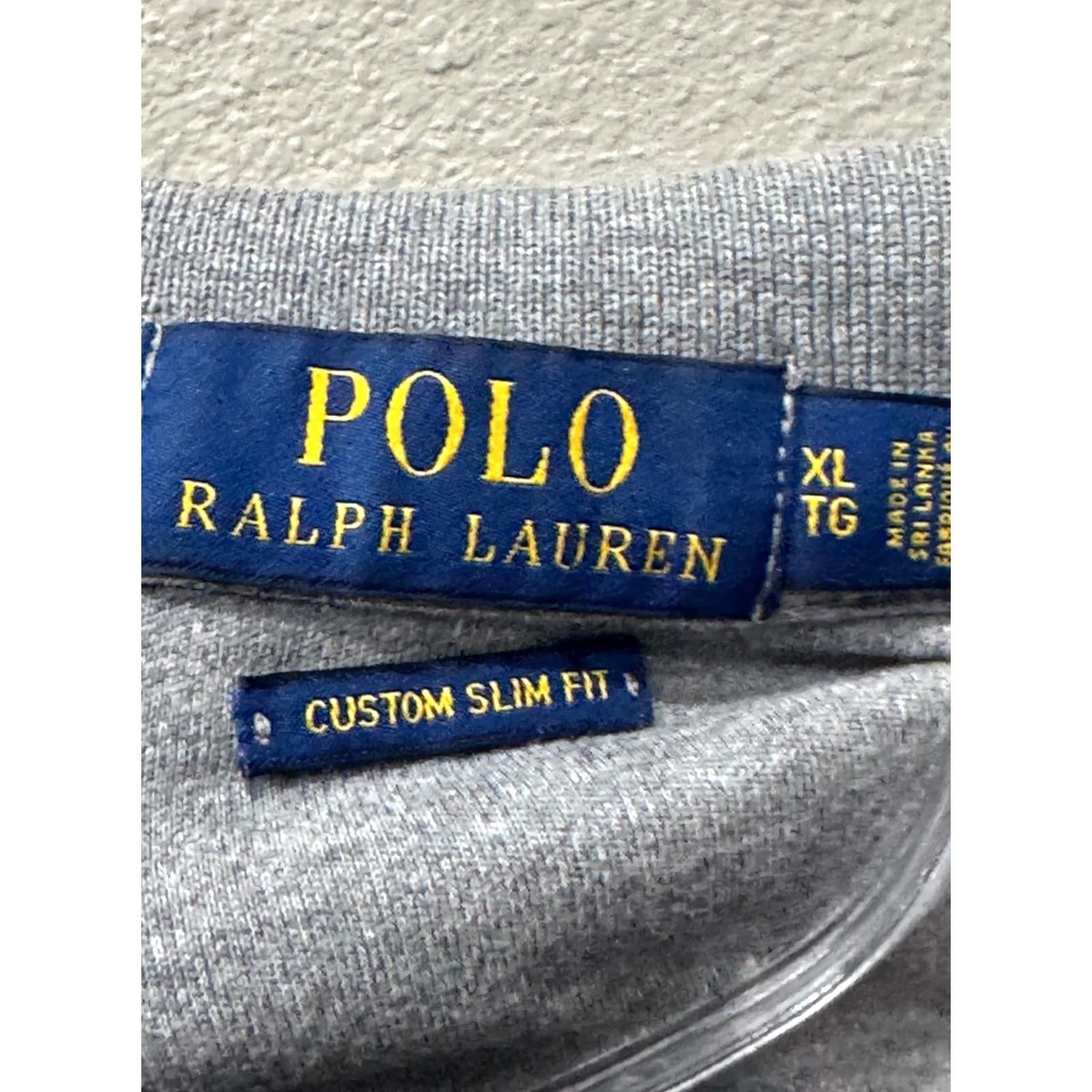 Ralph Lauren Polo Ralph Lauren Polo SHIRT XL Custom Slim Mens Multicolor Pony Blue Gray Classic Polo Shirt XL Size US XL / EU 56 / 4 - 4 Thumbnail