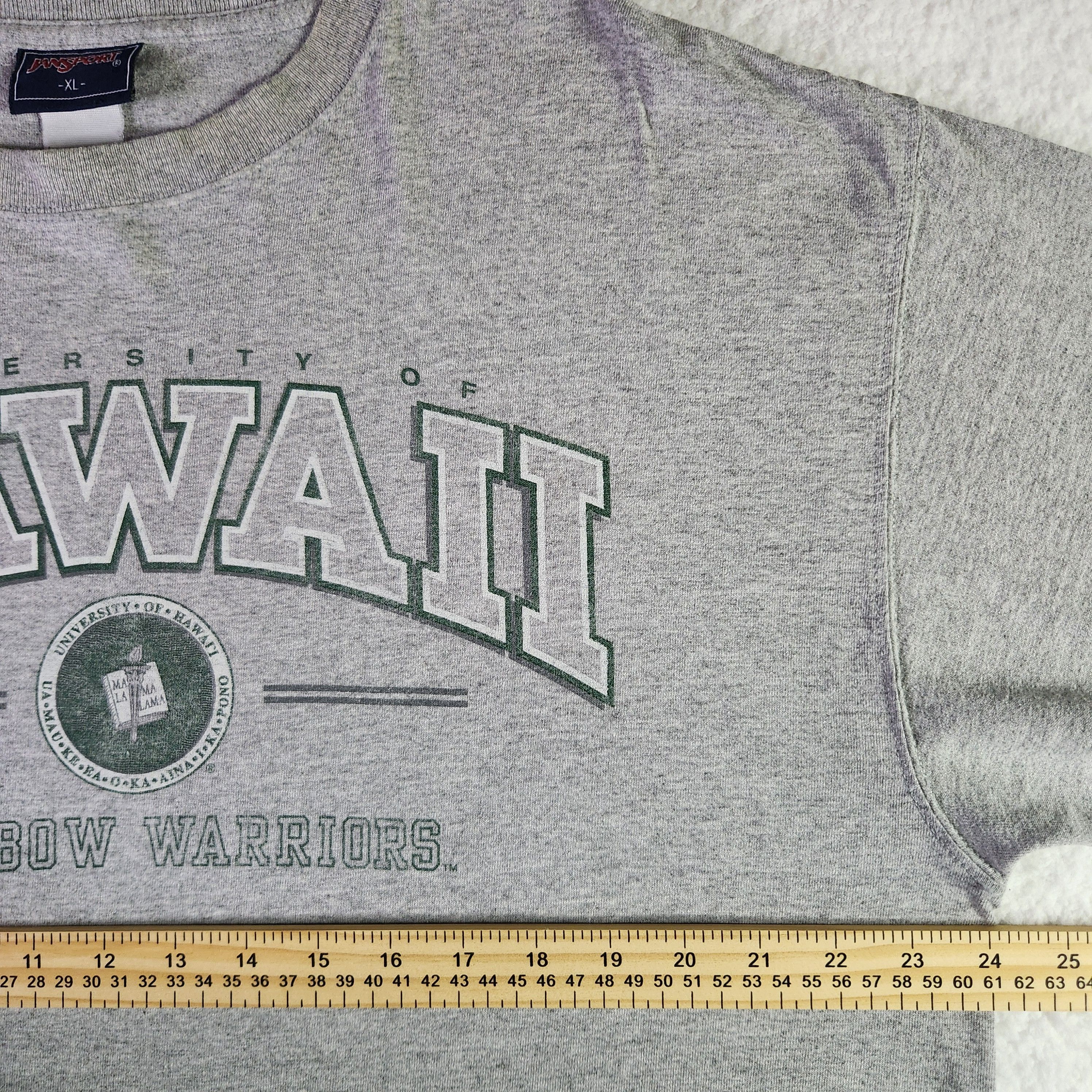 Jansport VINTAGE Hawaii Rainbow Warriors T-shirt XL NCAA Collegiate Size US XL / EU 56 / 4 - 7 Thumbnail