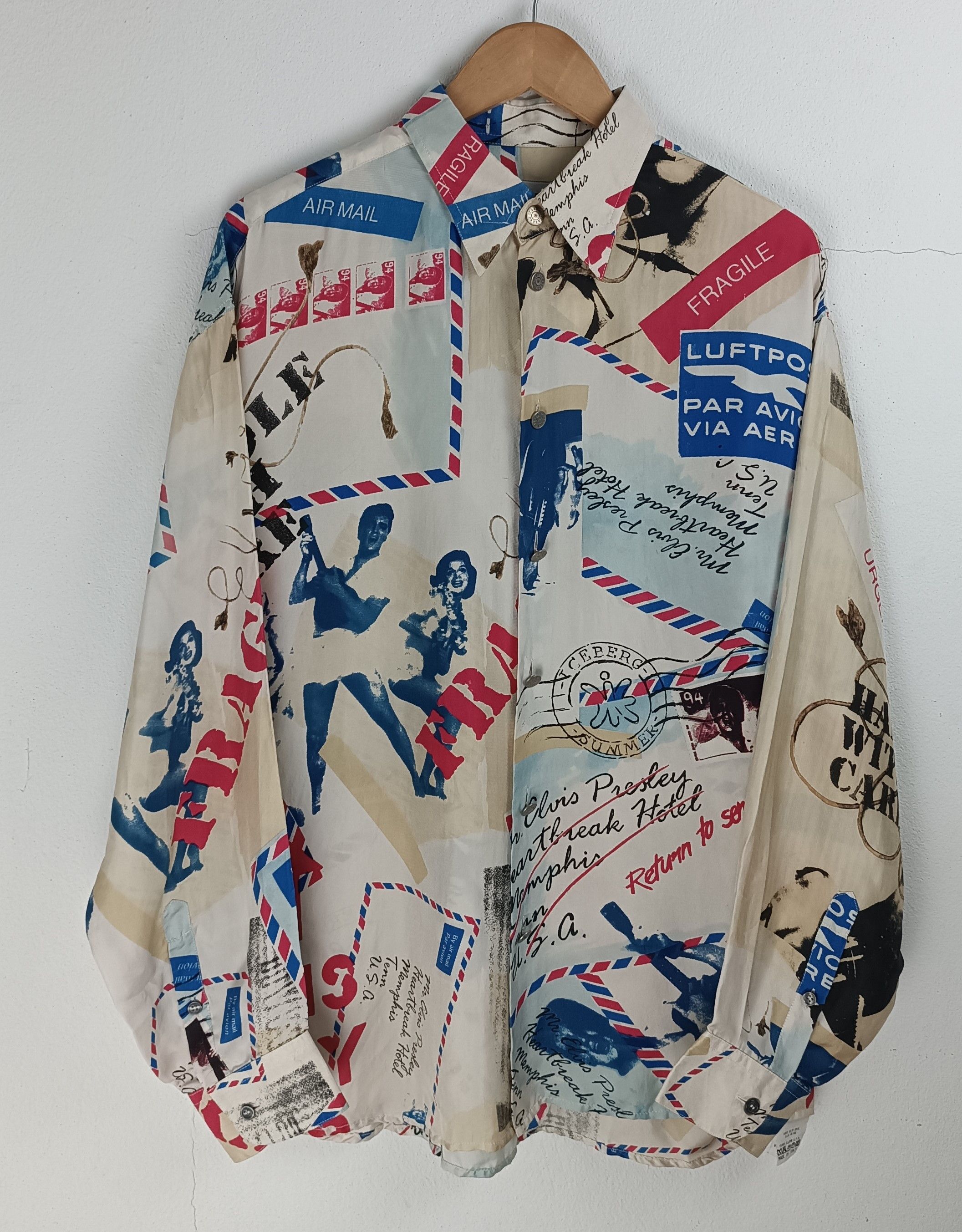 Iceberg RARE🔥VINTAGE 90'S ELVIS PRESLEY ICEBERG OVP SHIRTS Size US XL / EU 56 / 4 - 3 Thumbnail